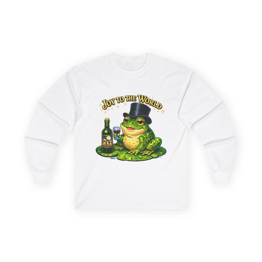 Joy to the World Frog Long Sleeve Tee