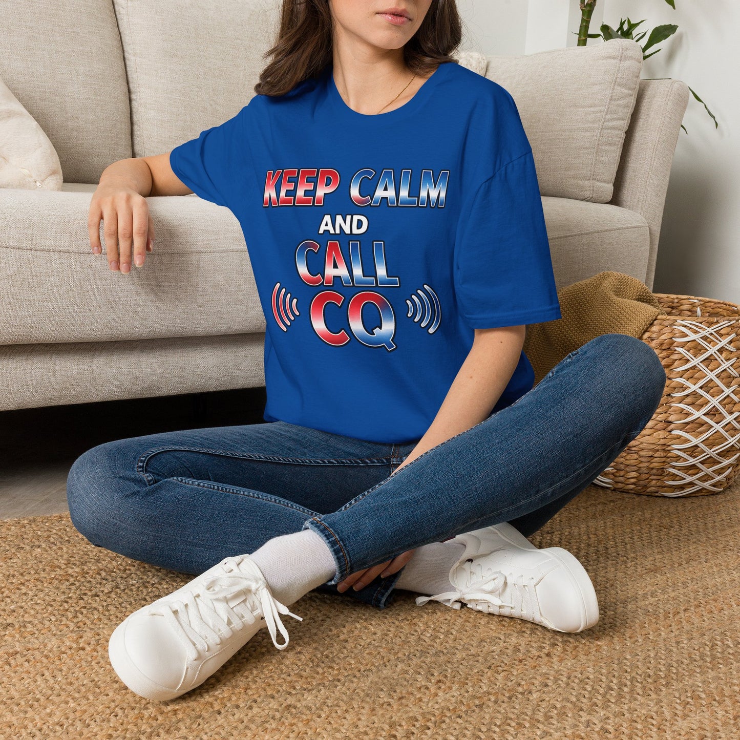 Keep Calm and Call CQ T-Shirt – Amateur Radio / Ham Operator Tee