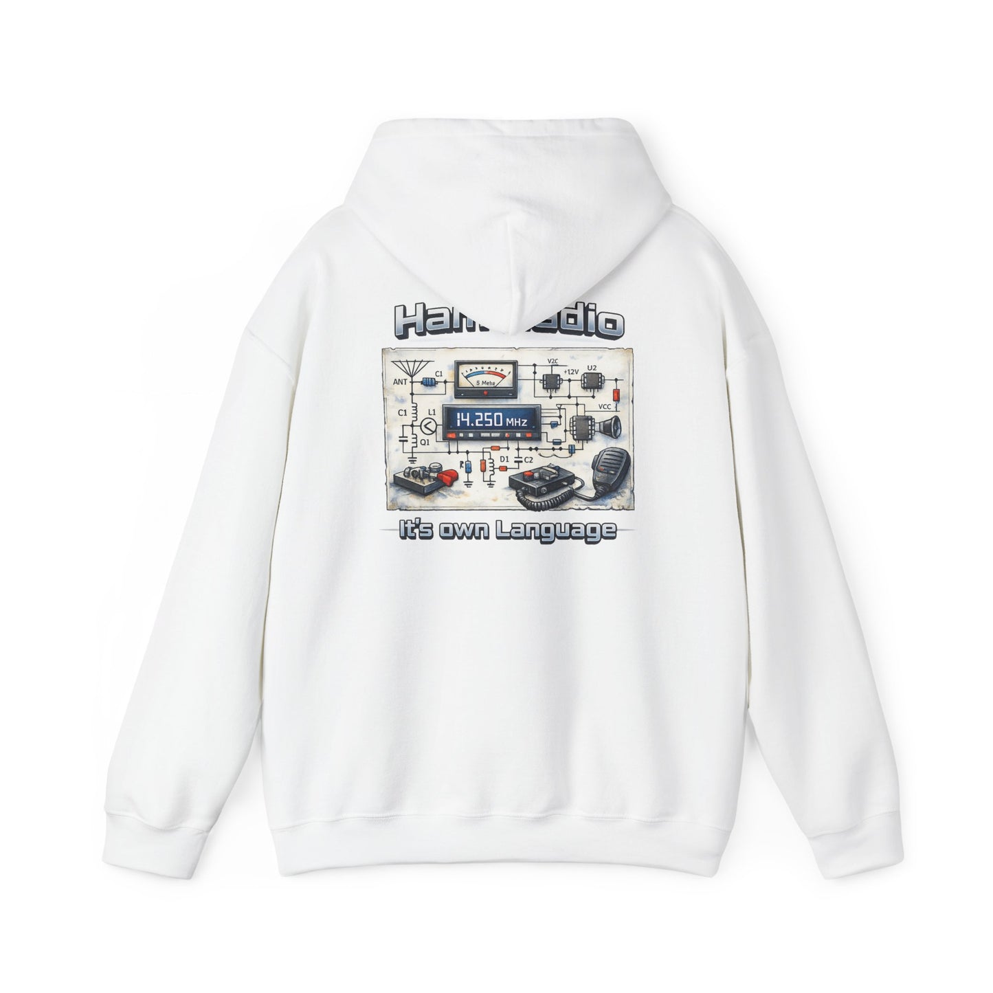 "Ham Radio: It's Our Language" Pullover for Amateur Radio Enthusiasts