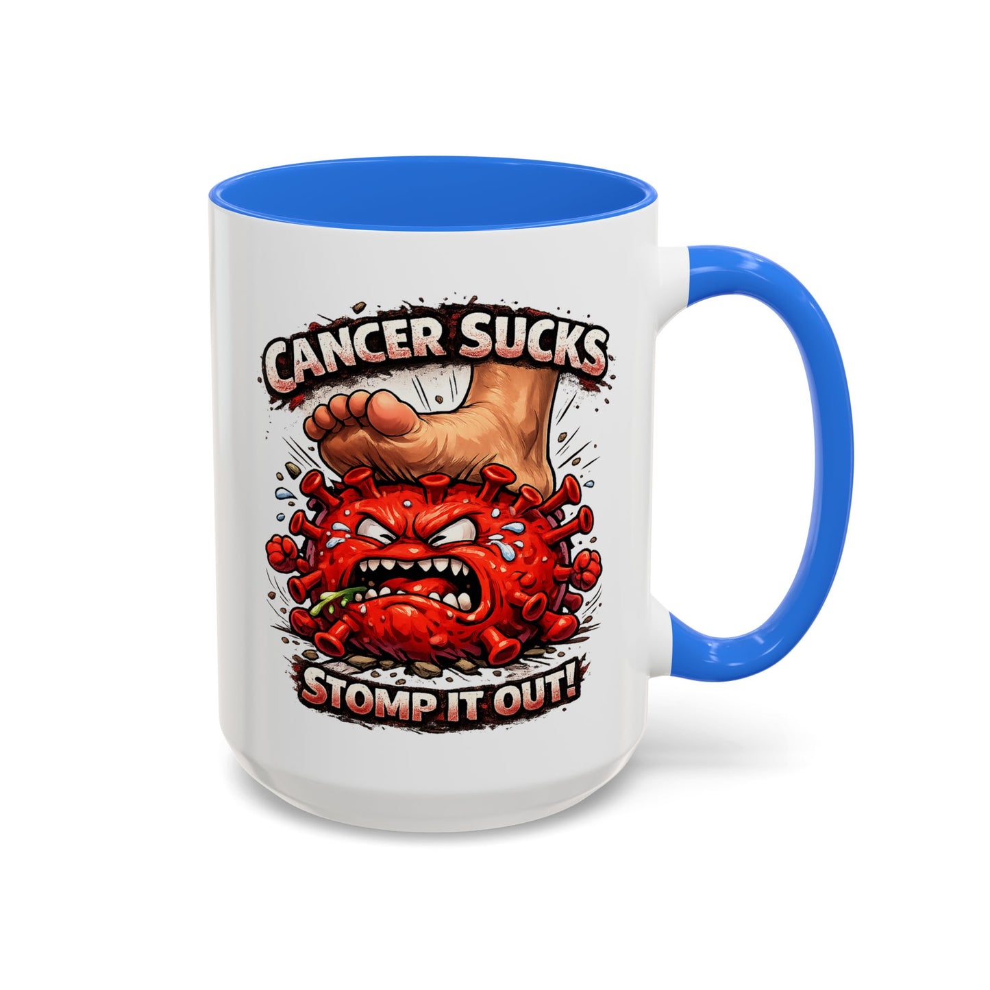 Cancer Sucks Mug — Stomp It Out 11/15oz