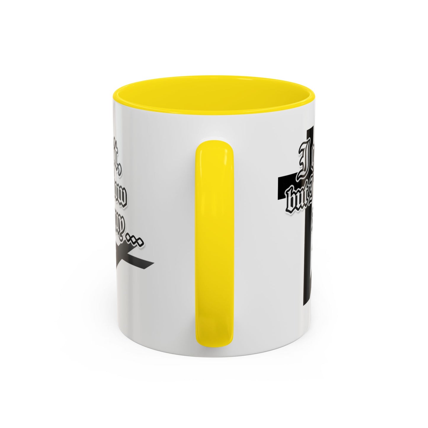 I Can't But I Know A Guy - Accent Coffee Mug (Funny Mechanic/Handyman Gift)
