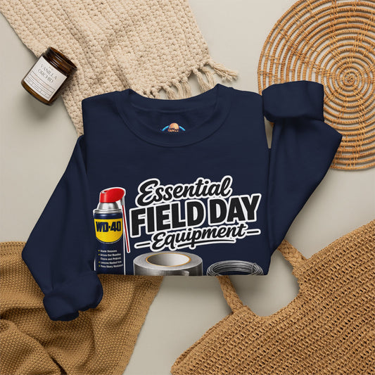 "Essential Field Day Equipment" Graphic - Crewneck Sweatshirt