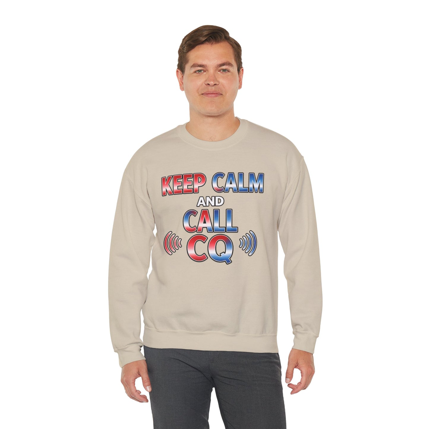 "Keep Calm and Call CQ" Patriotic Radio Operator Tee