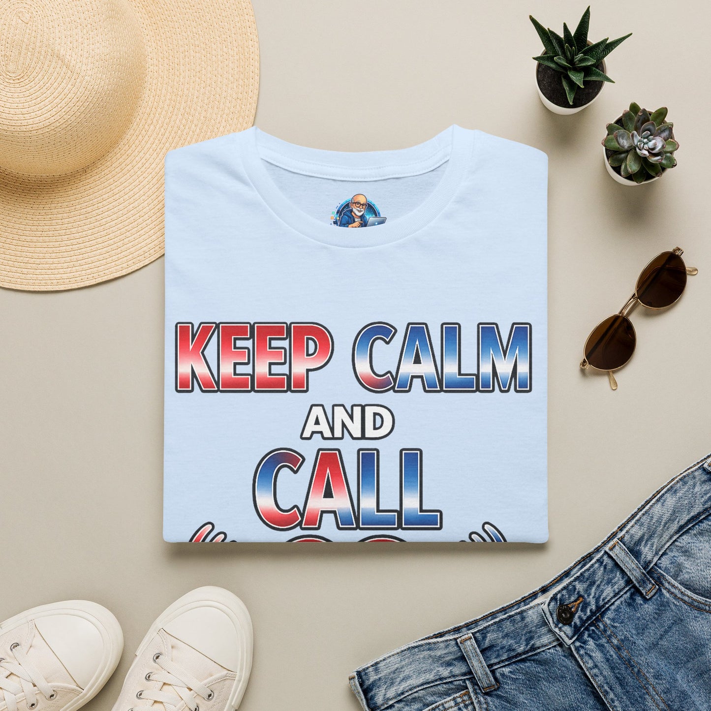 Keep Calm and Call CQ T-Shirt – Amateur Radio / Ham Operator Tee