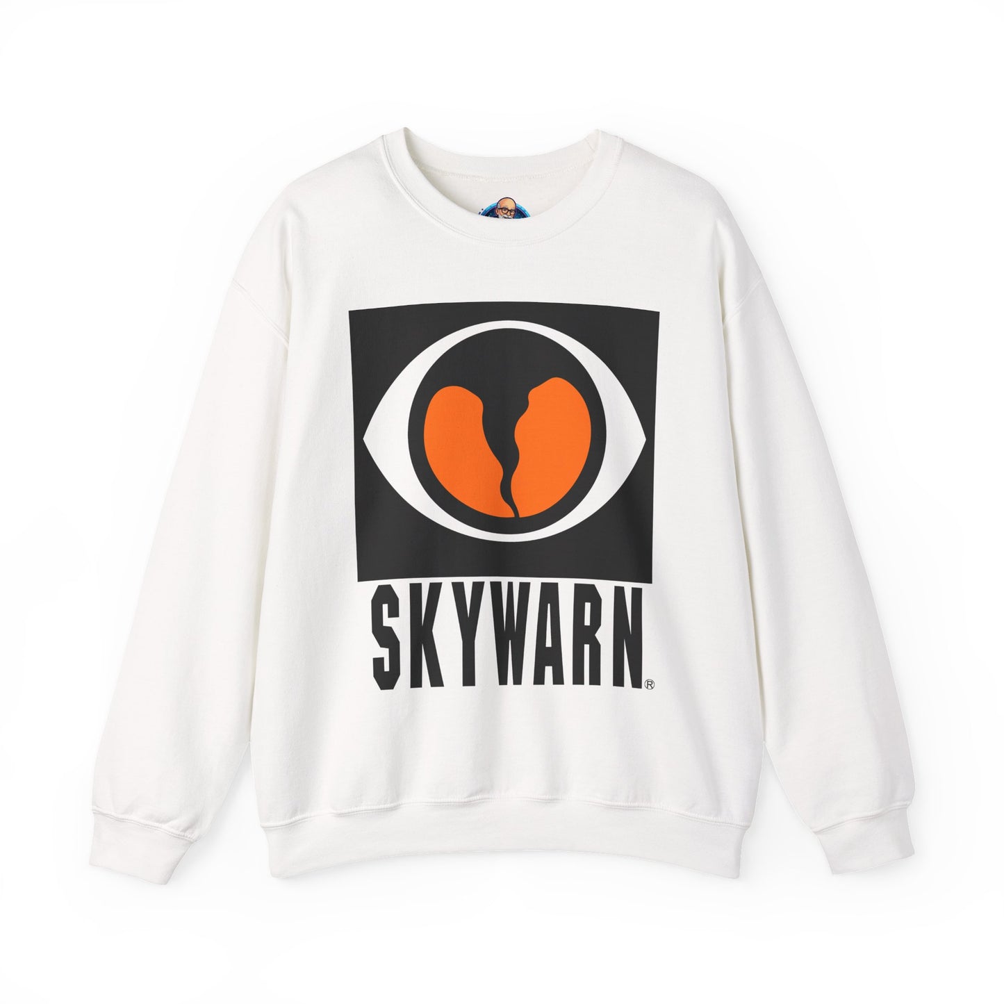 Skywarn Graphic Sweatshirt — Retro Eye Logo Storm Spotter Crewneck