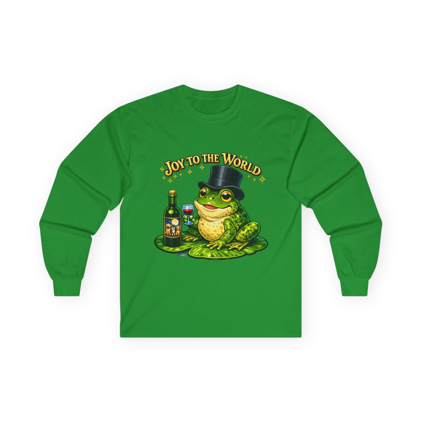 Joy to the World Frog Long Sleeve Tee