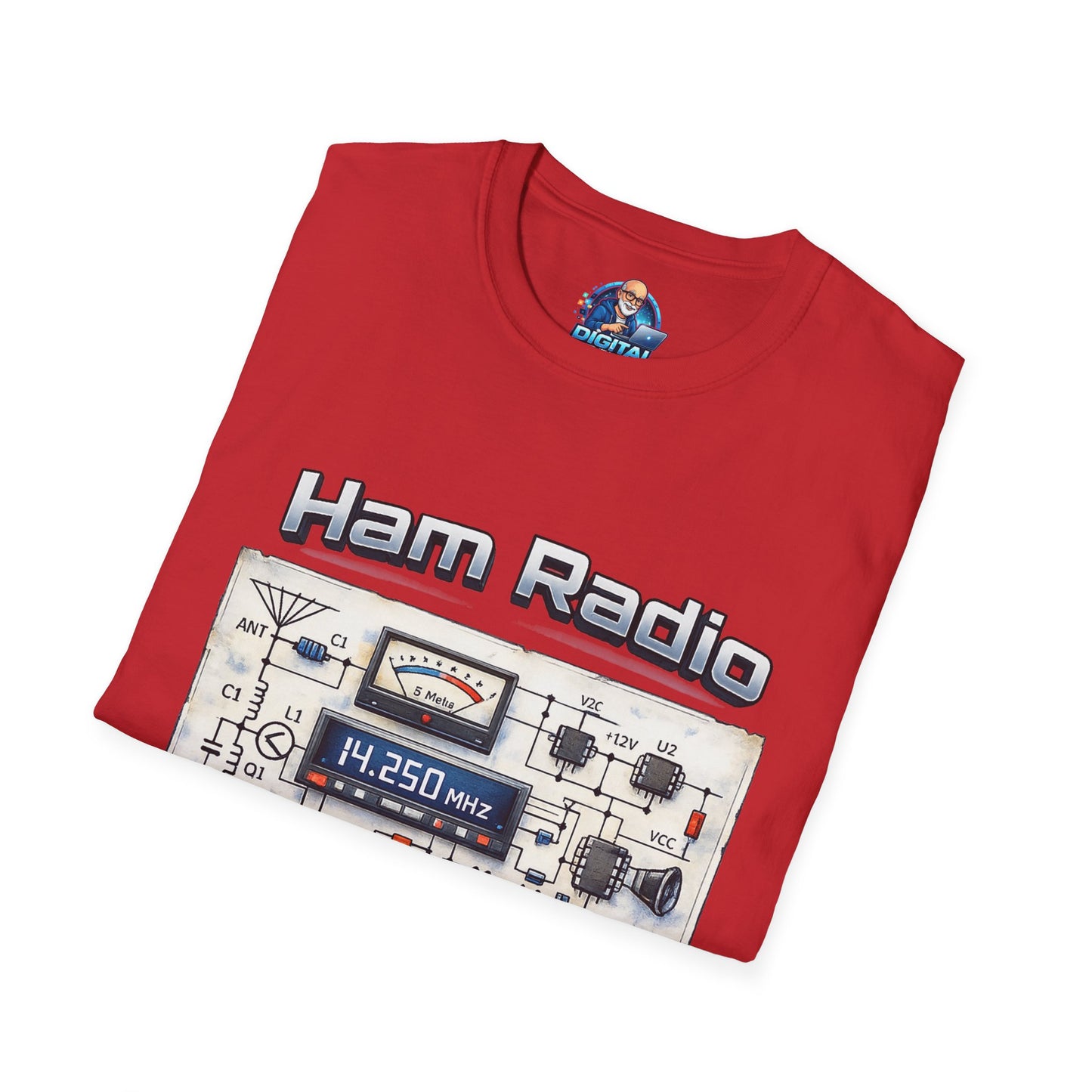 Ham Radio T-Shirt — “Ham Radio: It’s Own Language” Retro Radio Design