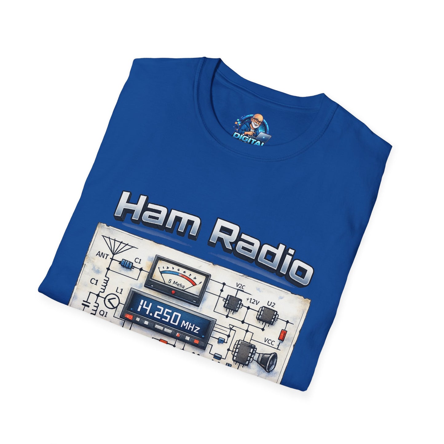 Ham Radio T-Shirt — “Ham Radio: It’s Own Language” Retro Radio Design