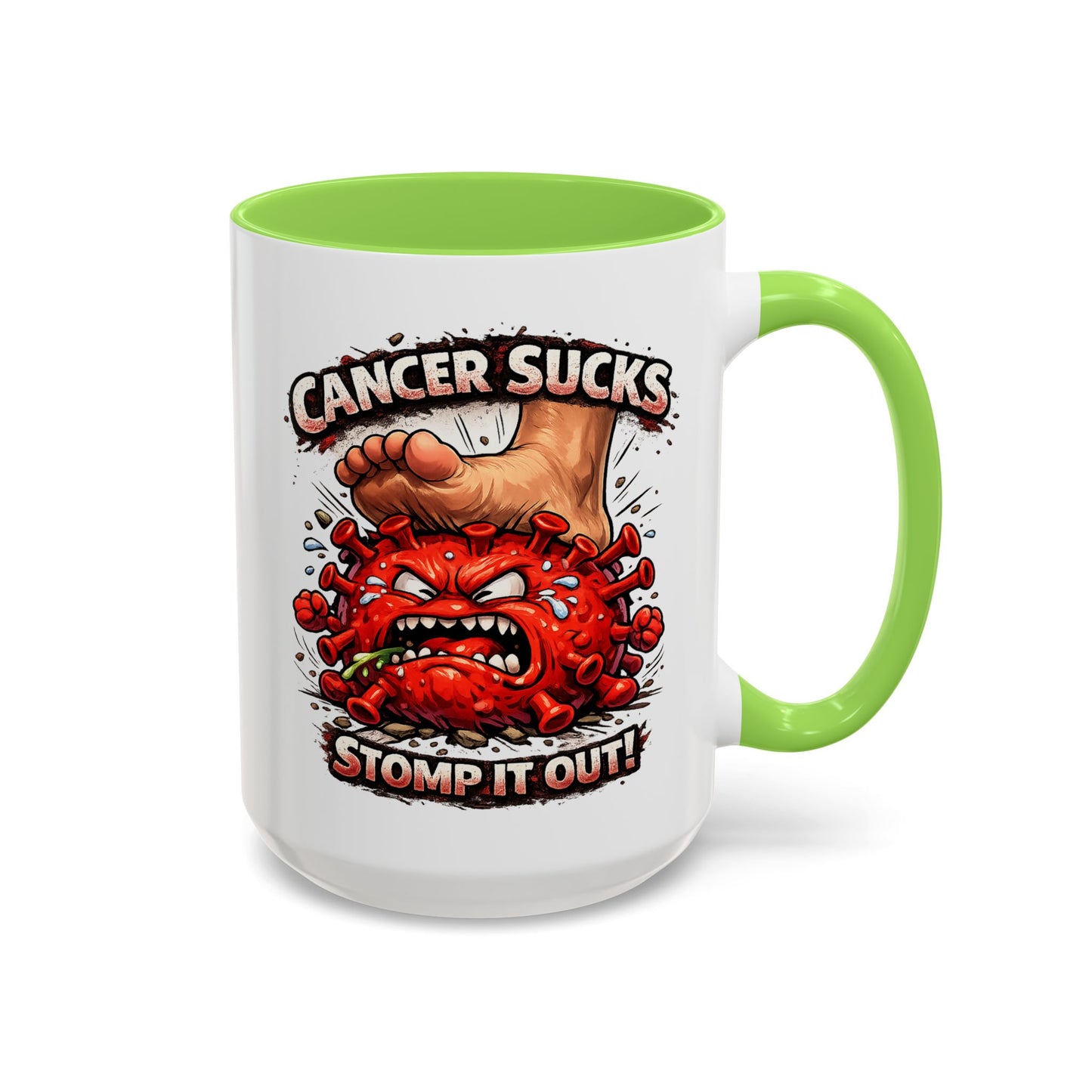 Cancer Sucks Mug — Stomp It Out 11/15oz