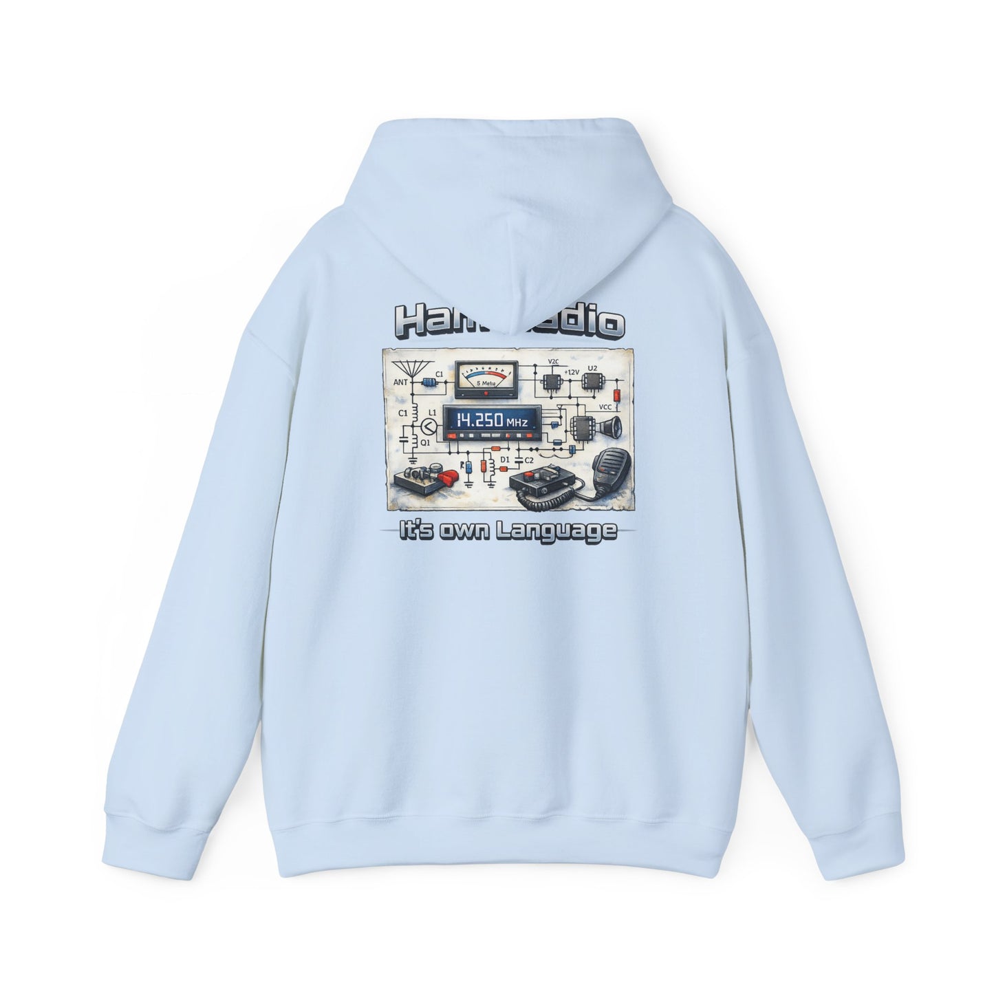"Ham Radio: It's Our Language" Pullover for Amateur Radio Enthusiasts