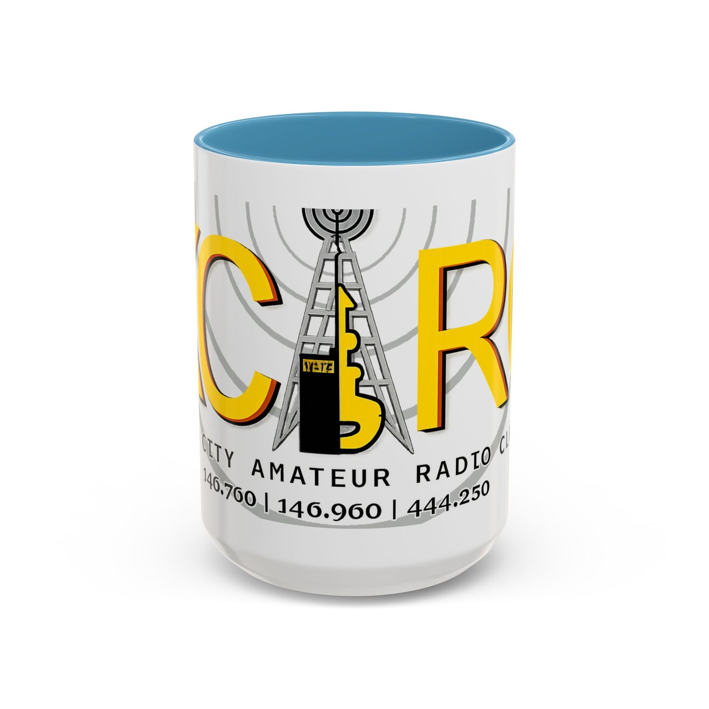 Key City Amateur Radio Club Accent Coffee Mug – Ham Radio Tower Logo (11oz & 15oz)