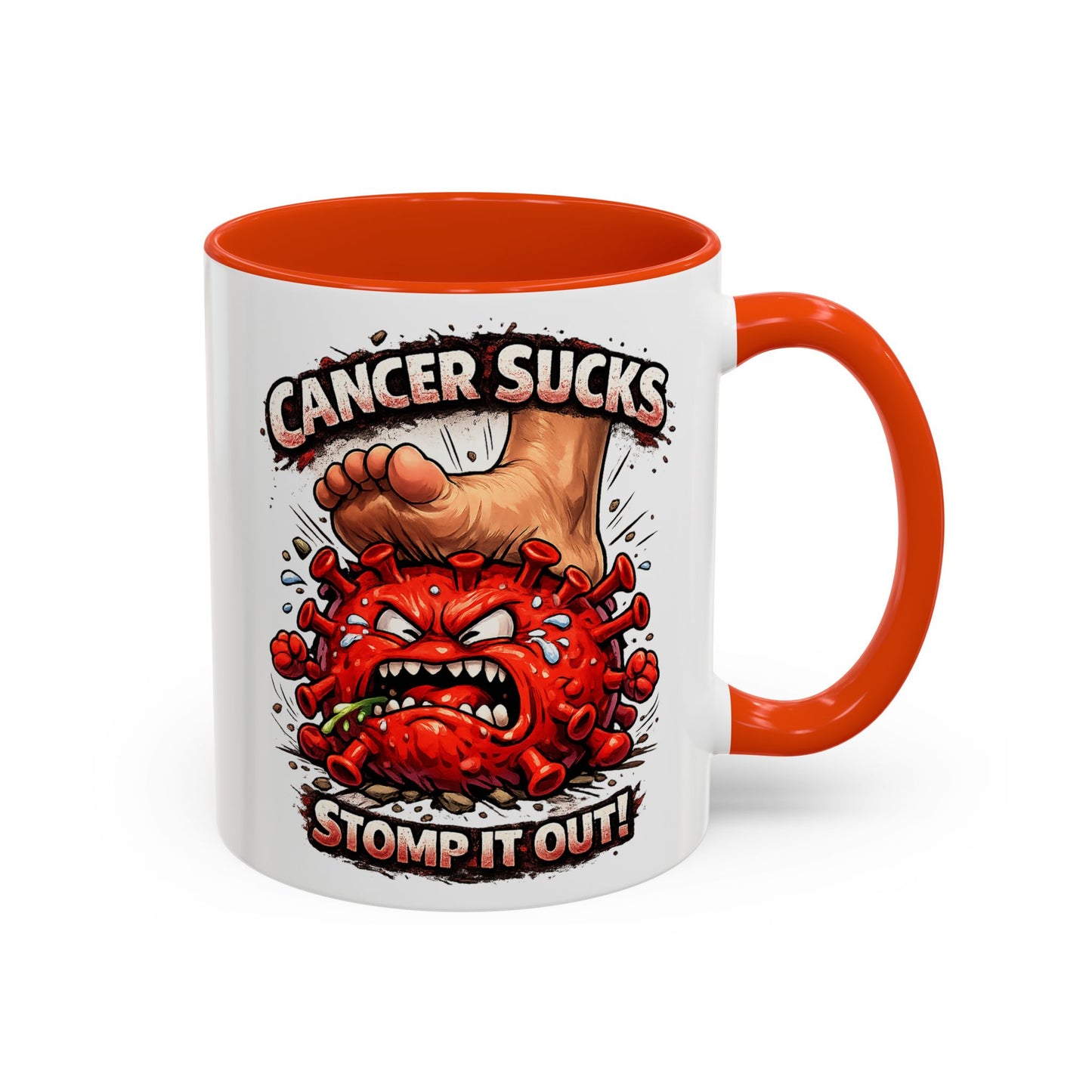 Cancer Sucks Mug — Stomp It Out 11/15oz