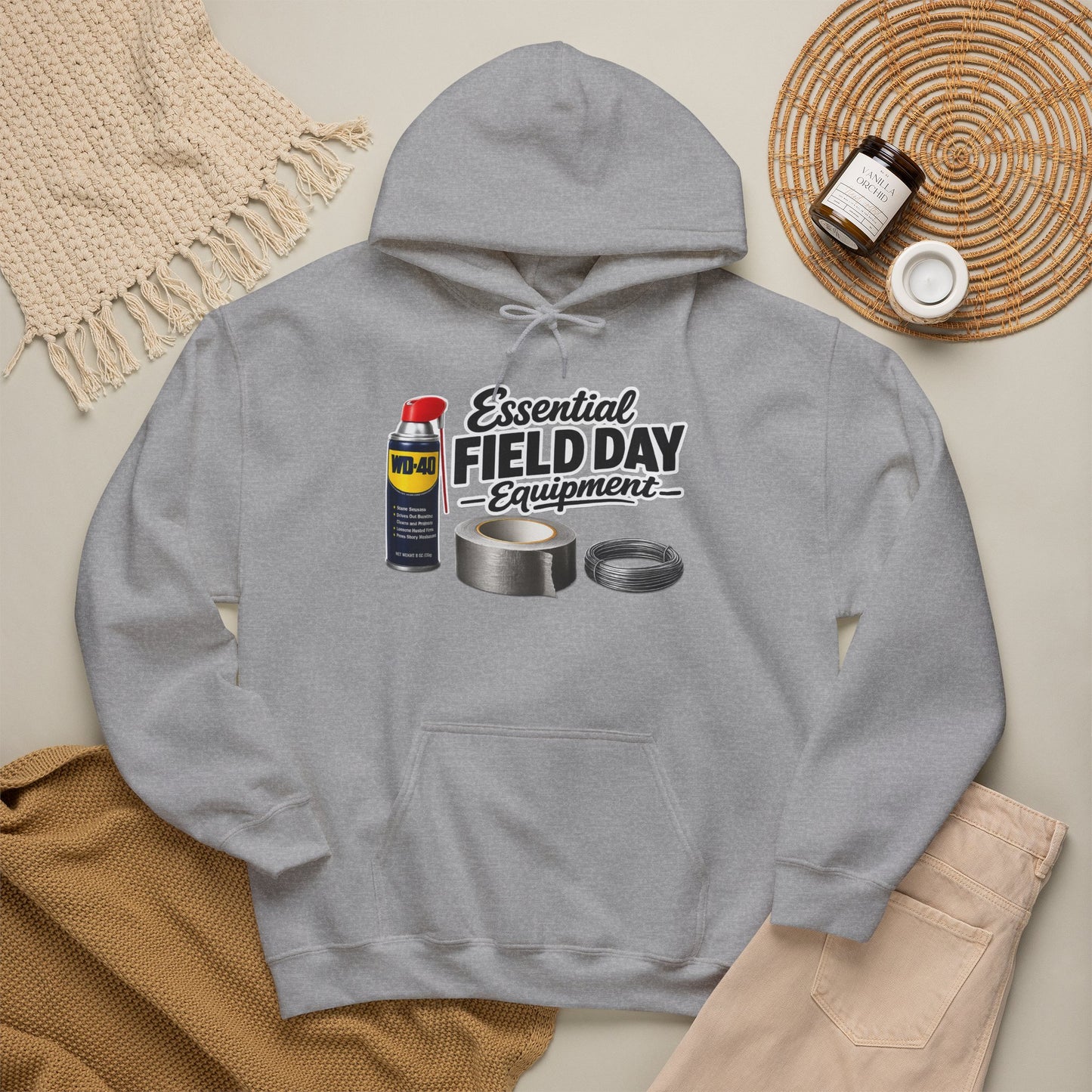 Essential Field Day Equipment Hoodie — Funny Field Day Sweatshirt