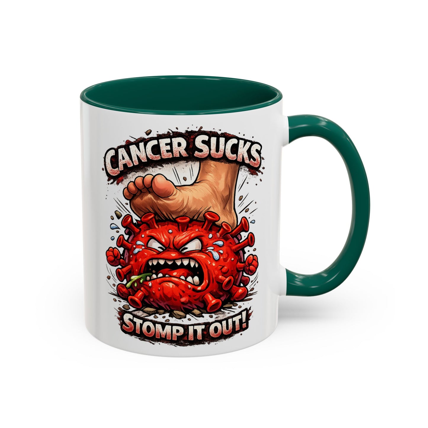 Cancer Sucks Mug — Stomp It Out 11/15oz