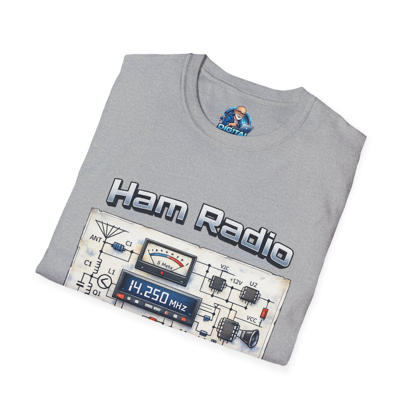 Ham Radio T-Shirt — “Ham Radio: It’s Own Language” Retro Radio Design