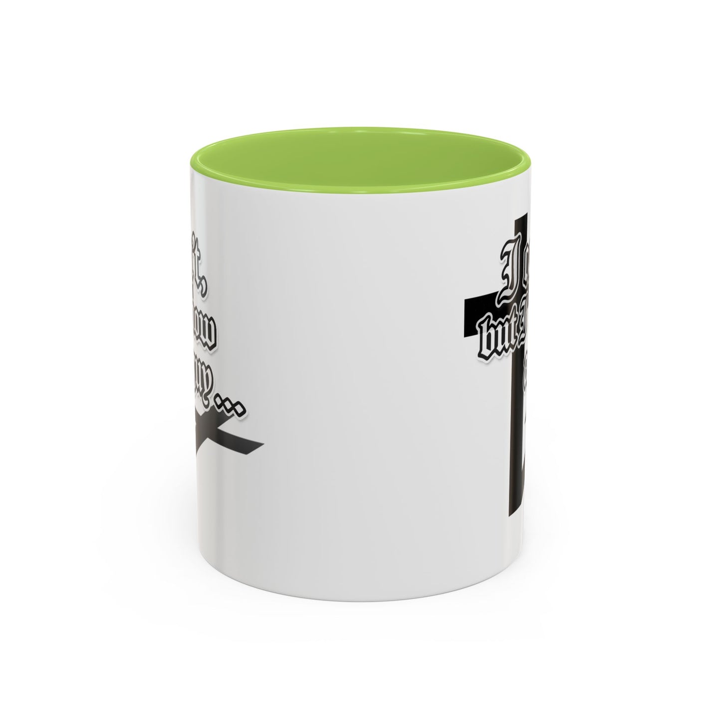 I Can't But I Know A Guy - Accent Coffee Mug (Funny Mechanic/Handyman Gift)