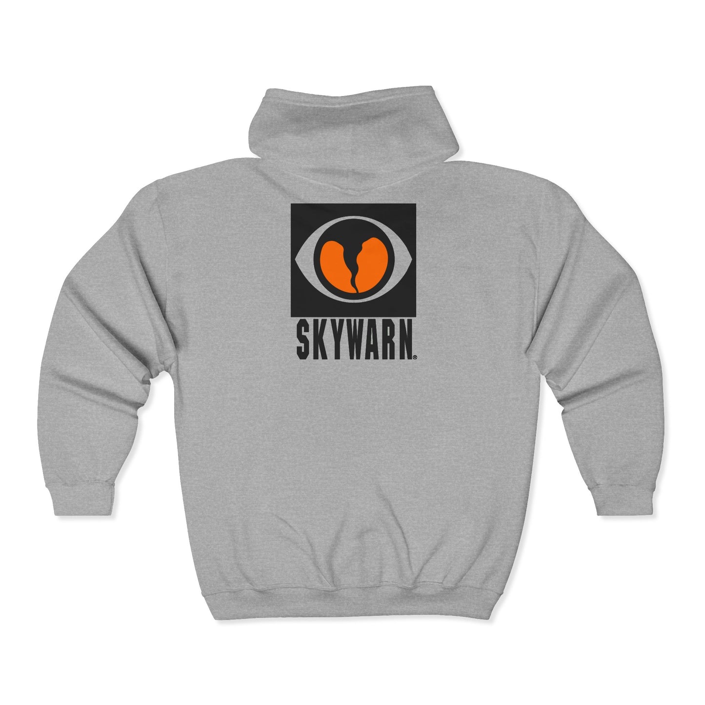 Skywarn Logo Zip Hoodie — Storm Spotter Weather Watch Hooded Sweatshirt