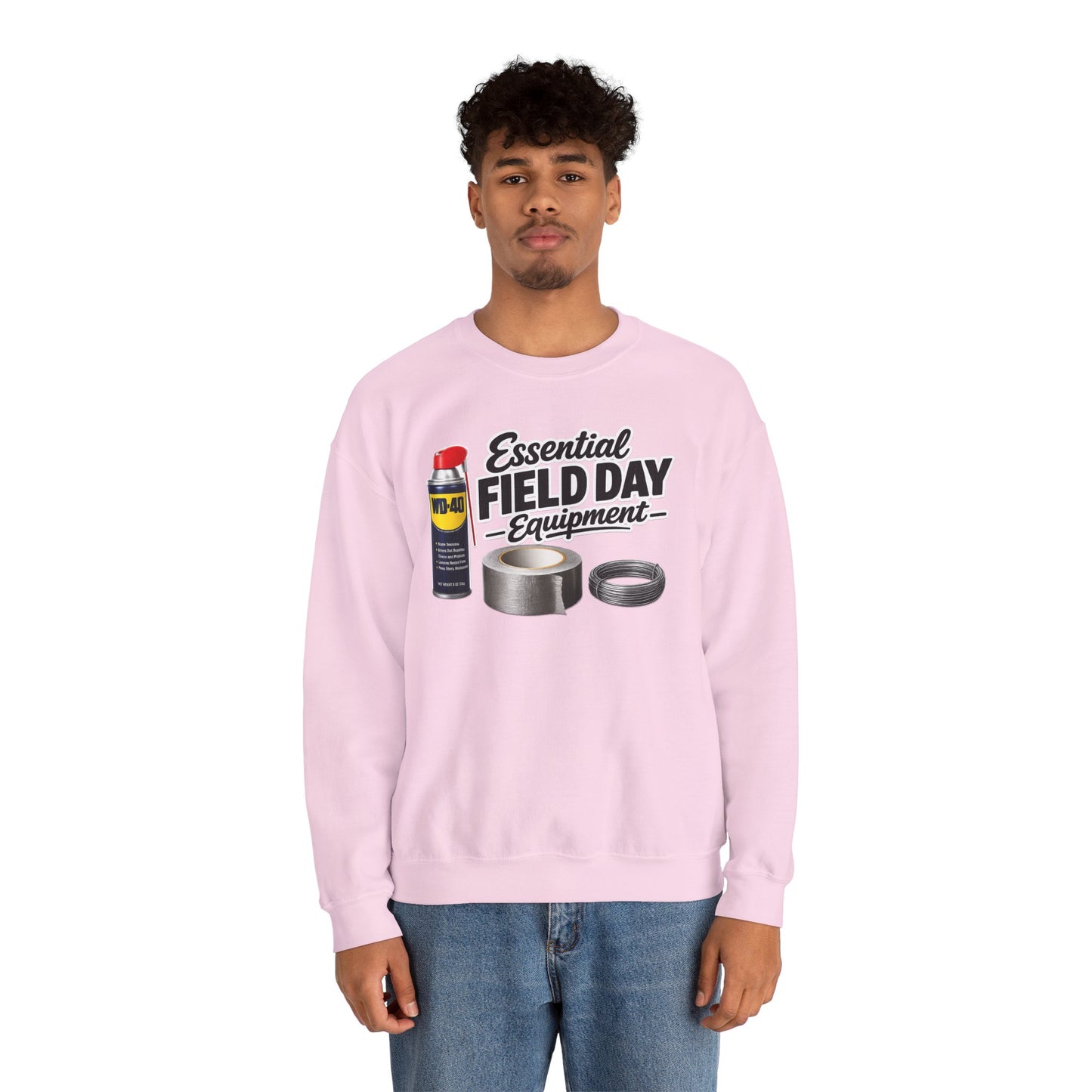 "Essential Field Day Equipment" Graphic - Crewneck Sweatshirt