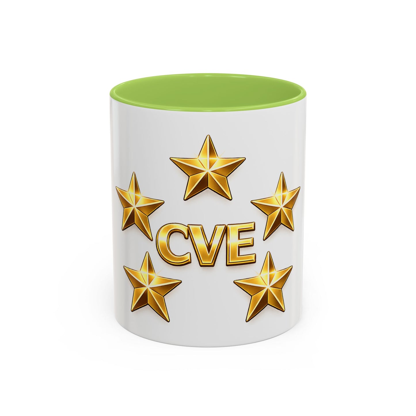 CVE Gold Star Coffee Mug — 11/15oz Accent Ceramic Mug