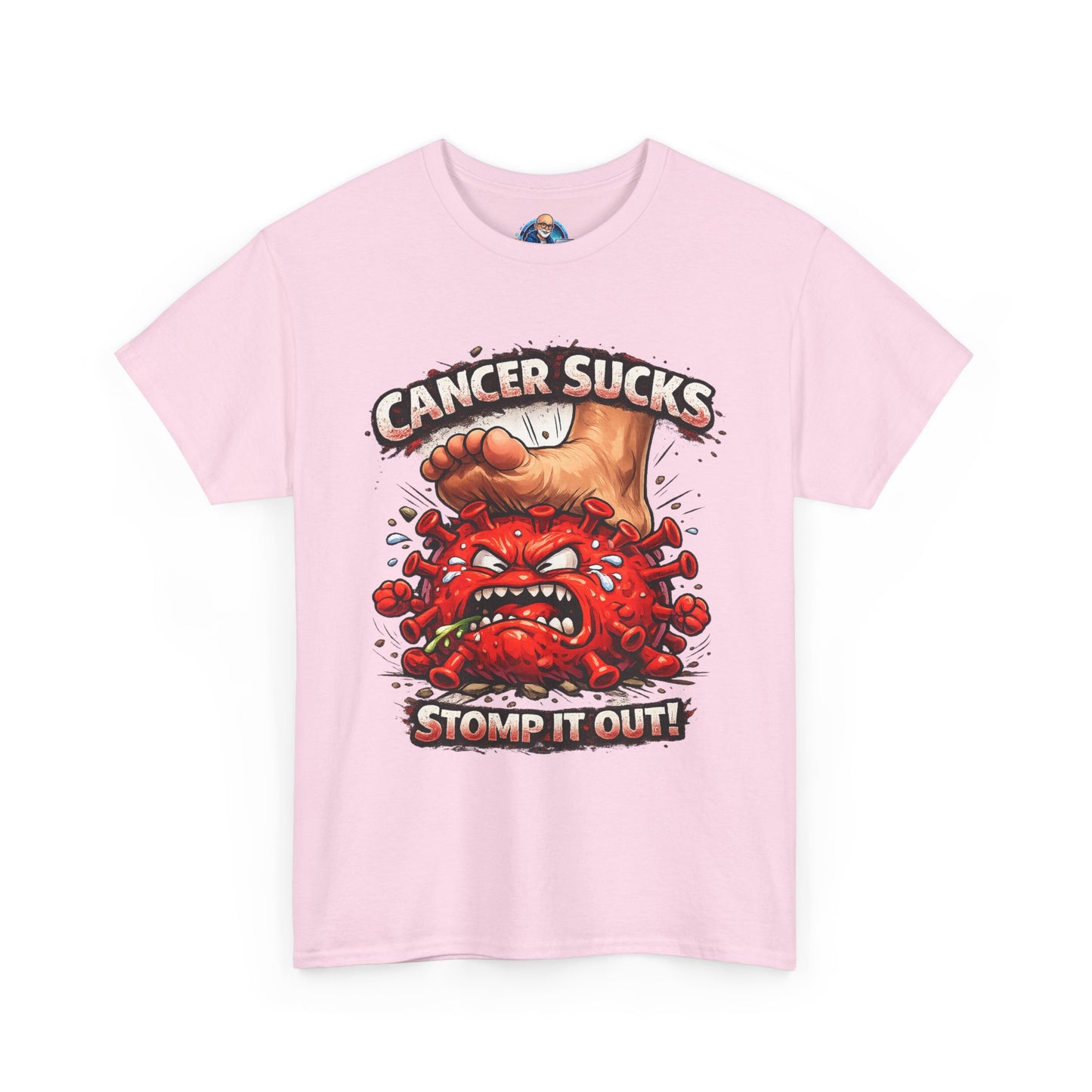 Cancer Sucks Tee — Stomp It Out Cancer Awareness T-Shirt