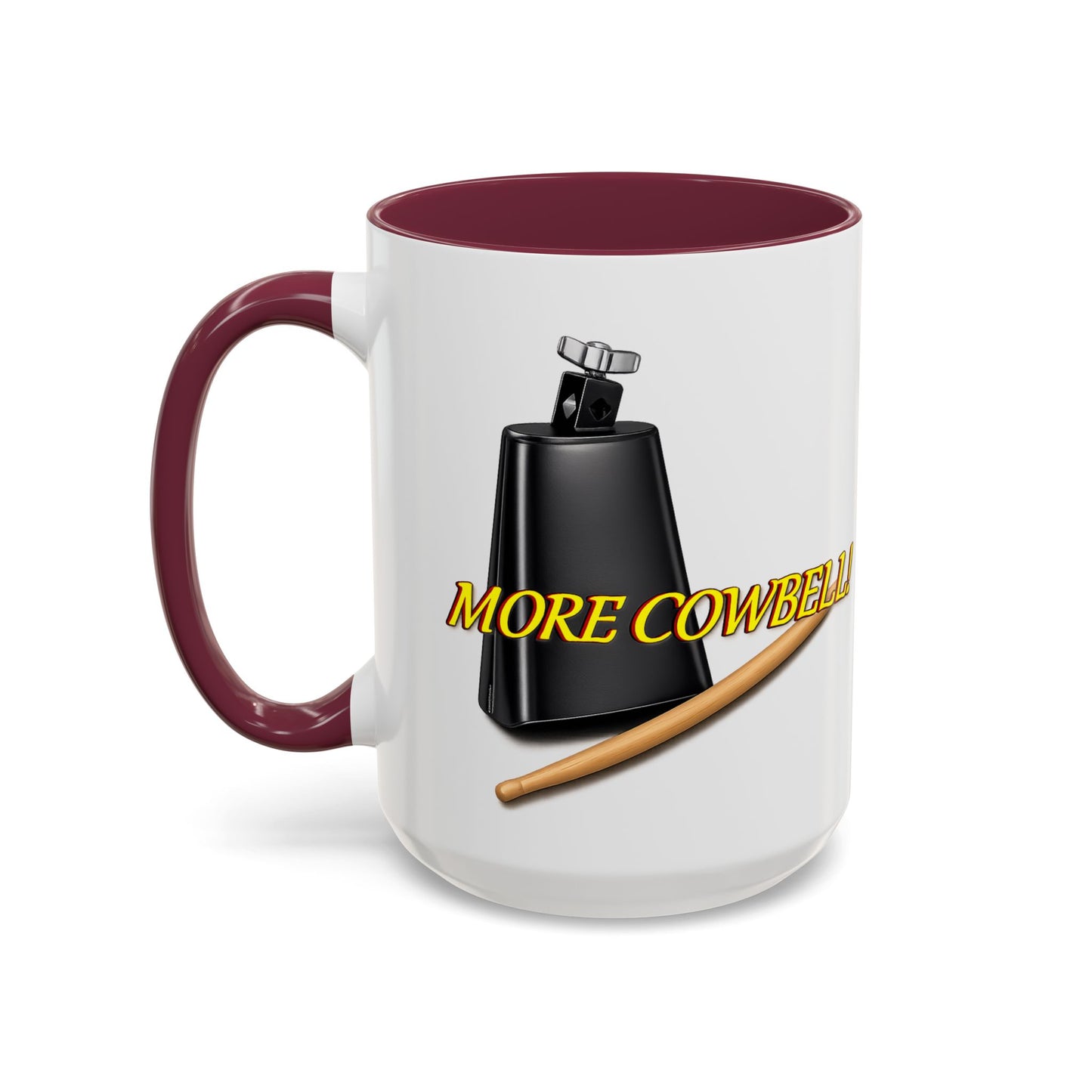 More Cowbell Mug — Funny Cowbell Coffee Cup (11oz/15oz)