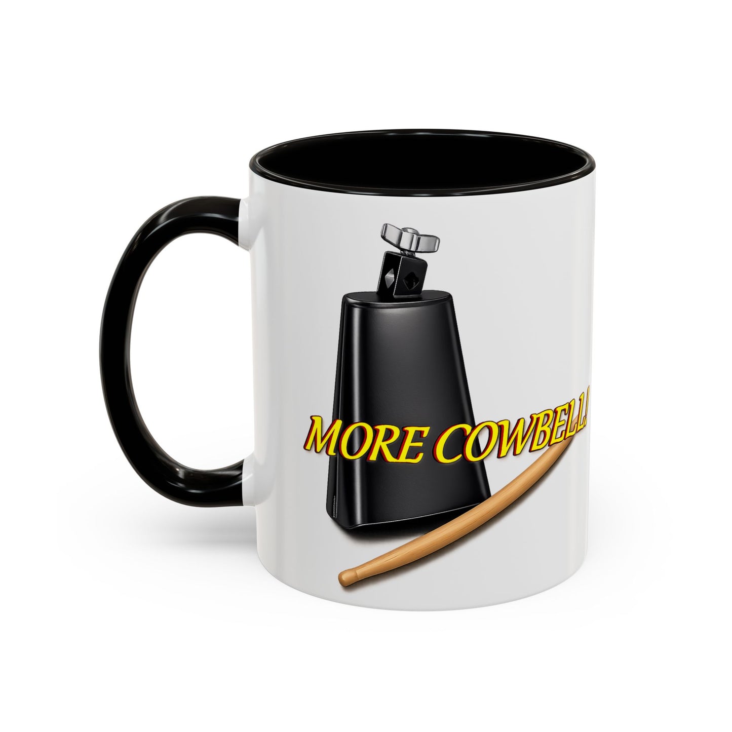 More Cowbell Mug — Funny Cowbell Coffee Cup (11oz/15oz)