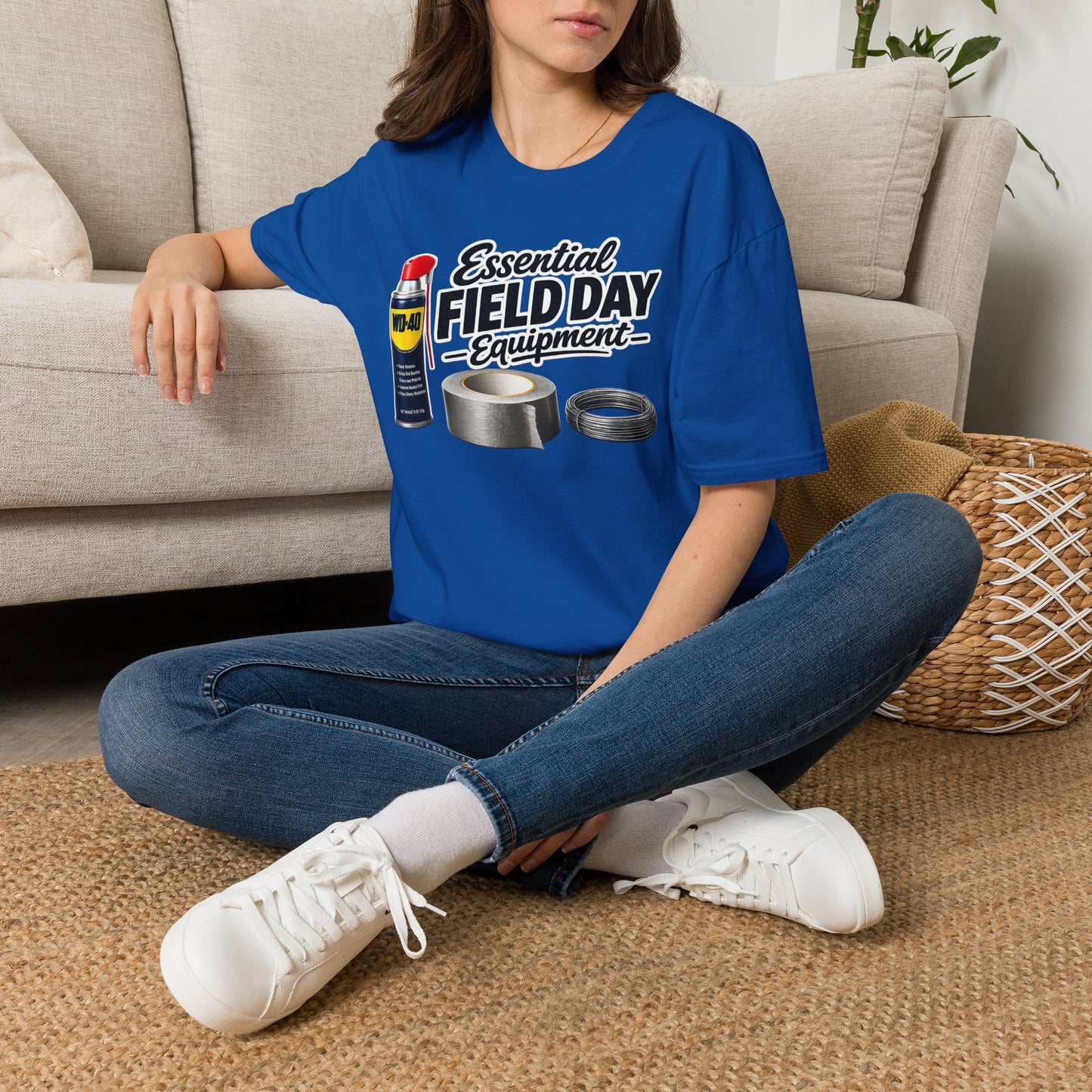 Field Day Essentials T-Shirt — "Essential Field Day Equipment" Graphic Tee