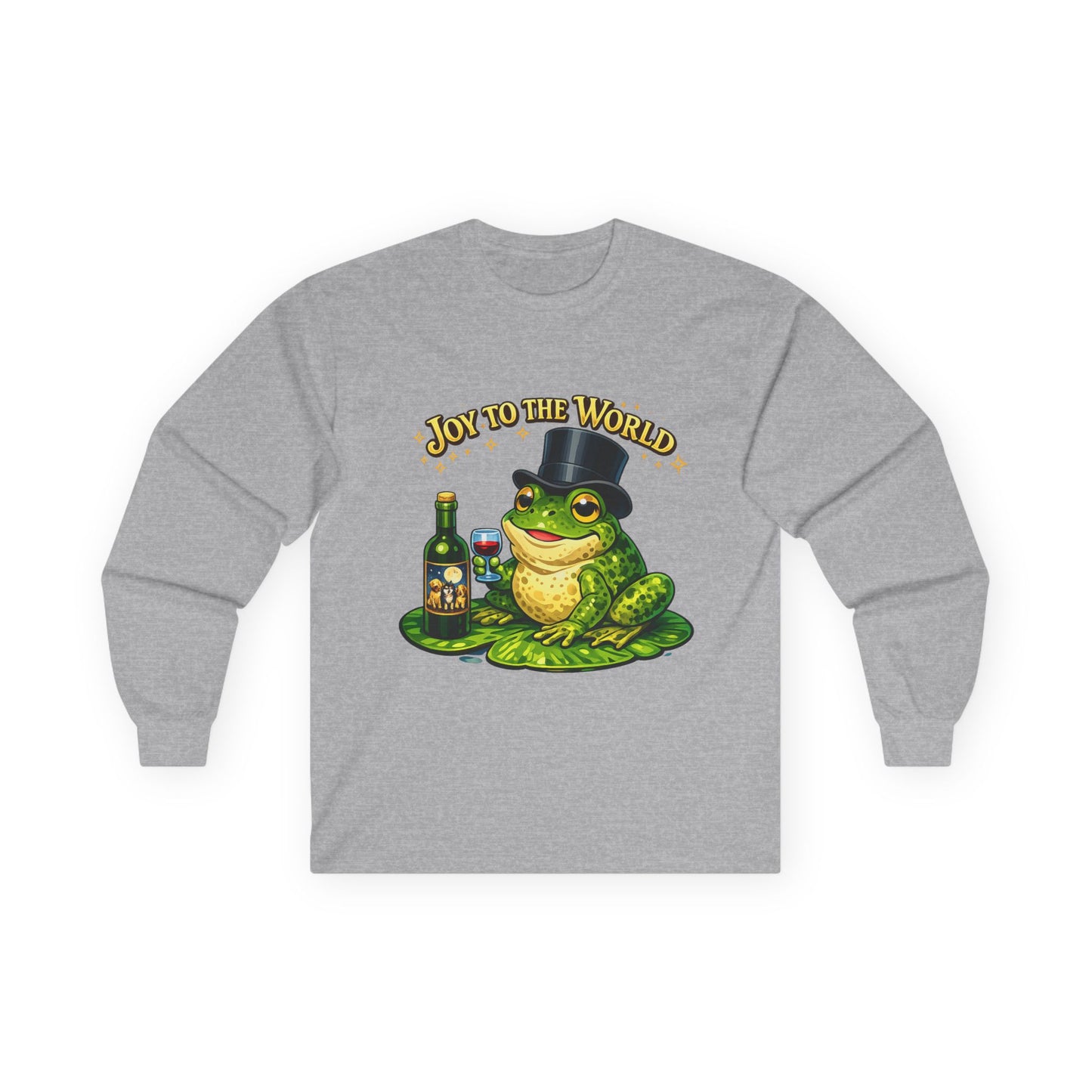 Joy to the World Frog Long Sleeve Tee