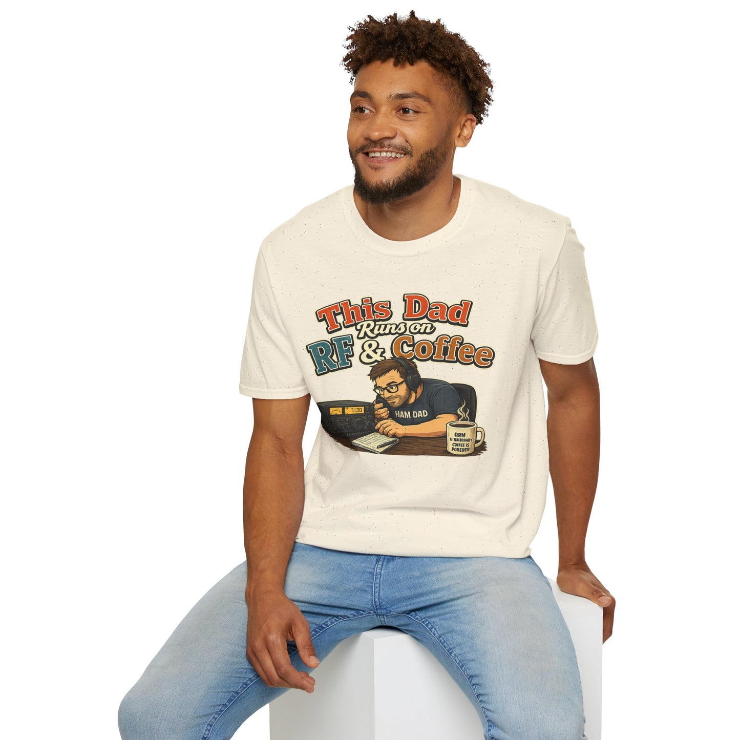 This Dad Runs on RF & Coffee T-Shirt
