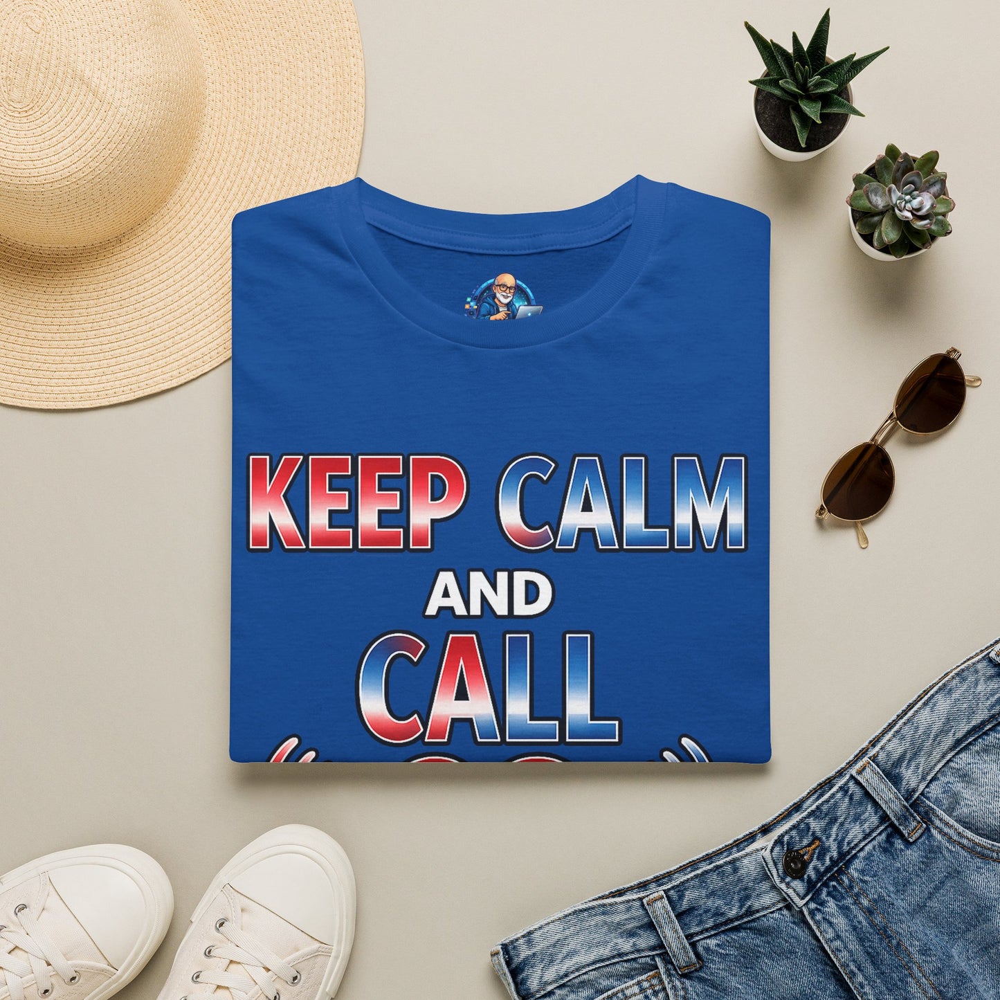 Keep Calm and Call CQ T-Shirt – Amateur Radio / Ham Operator Tee