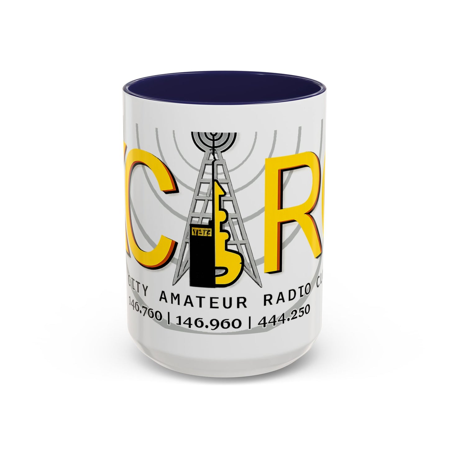 Key City Amateur Radio Club Accent Coffee Mug – Ham Radio Tower Logo (11oz & 15oz)