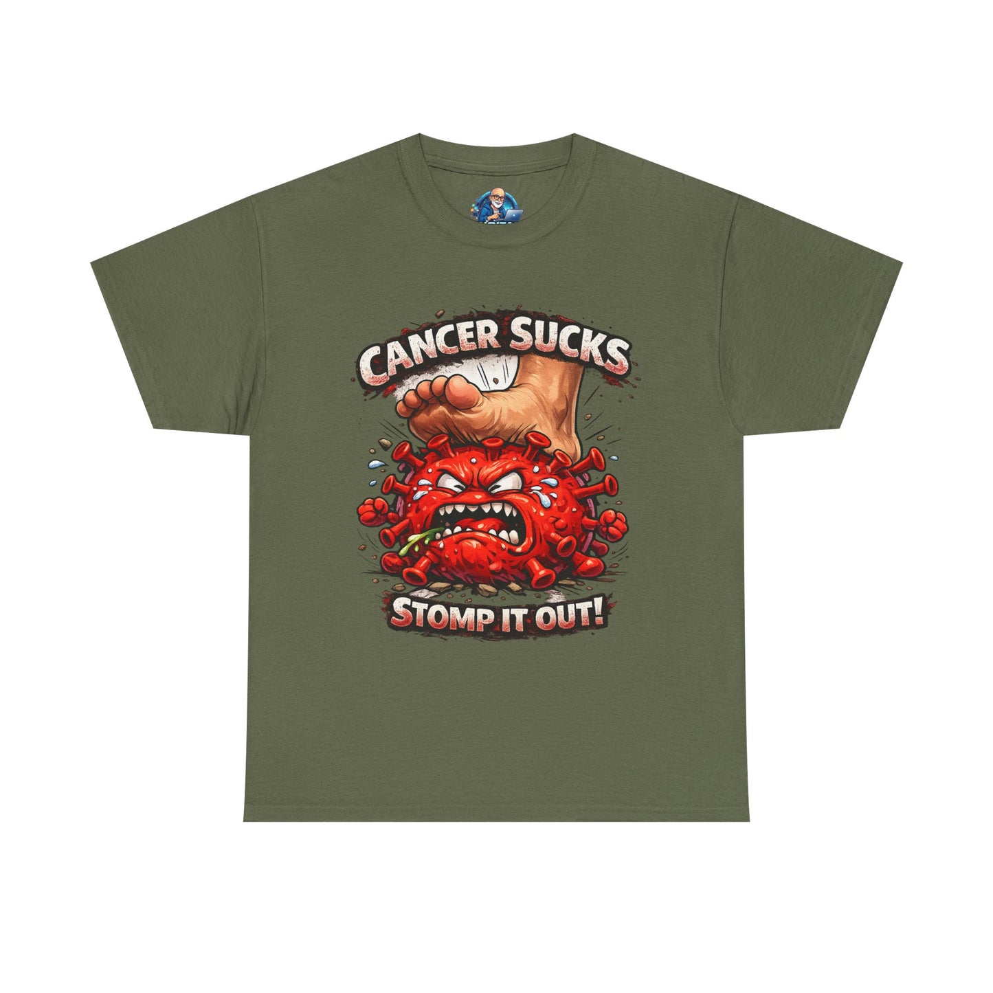 Cancer Sucks Tee — Stomp It Out Cancer Awareness T-Shirt