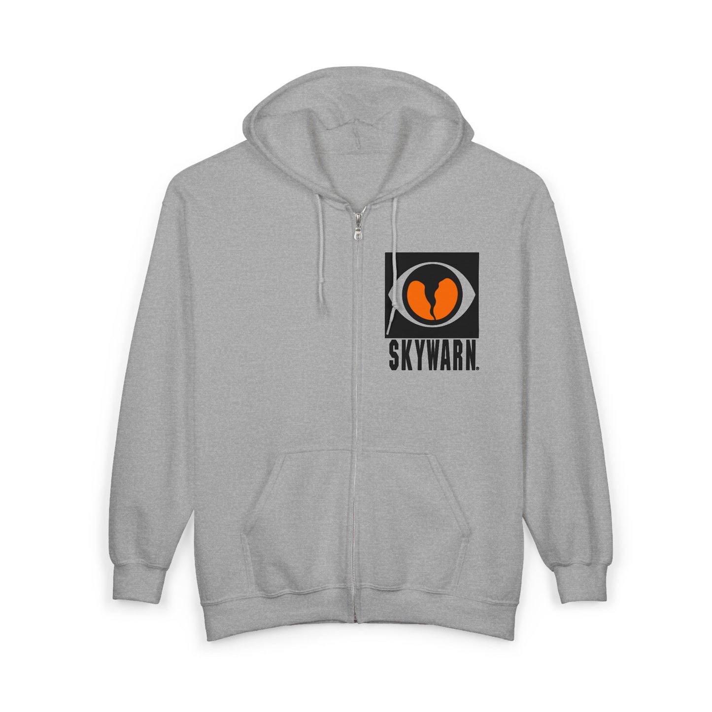 Skywarn Logo Zip Hoodie — Storm Spotter Weather Watch Hooded Sweatshirt