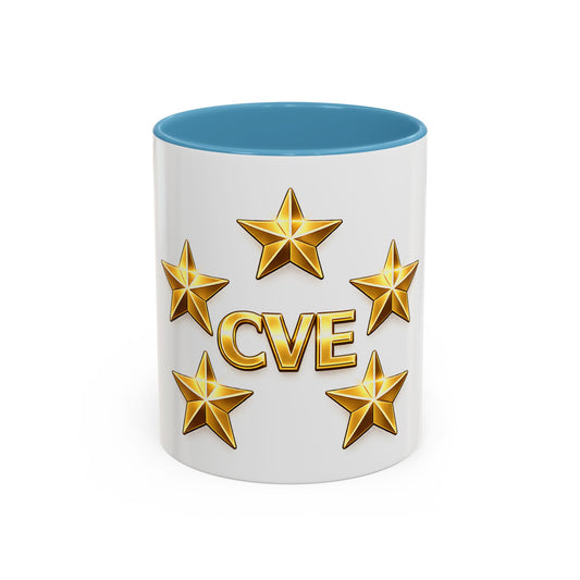 CVE Gold Star Coffee Mug — 11/15oz Accent Ceramic Mug