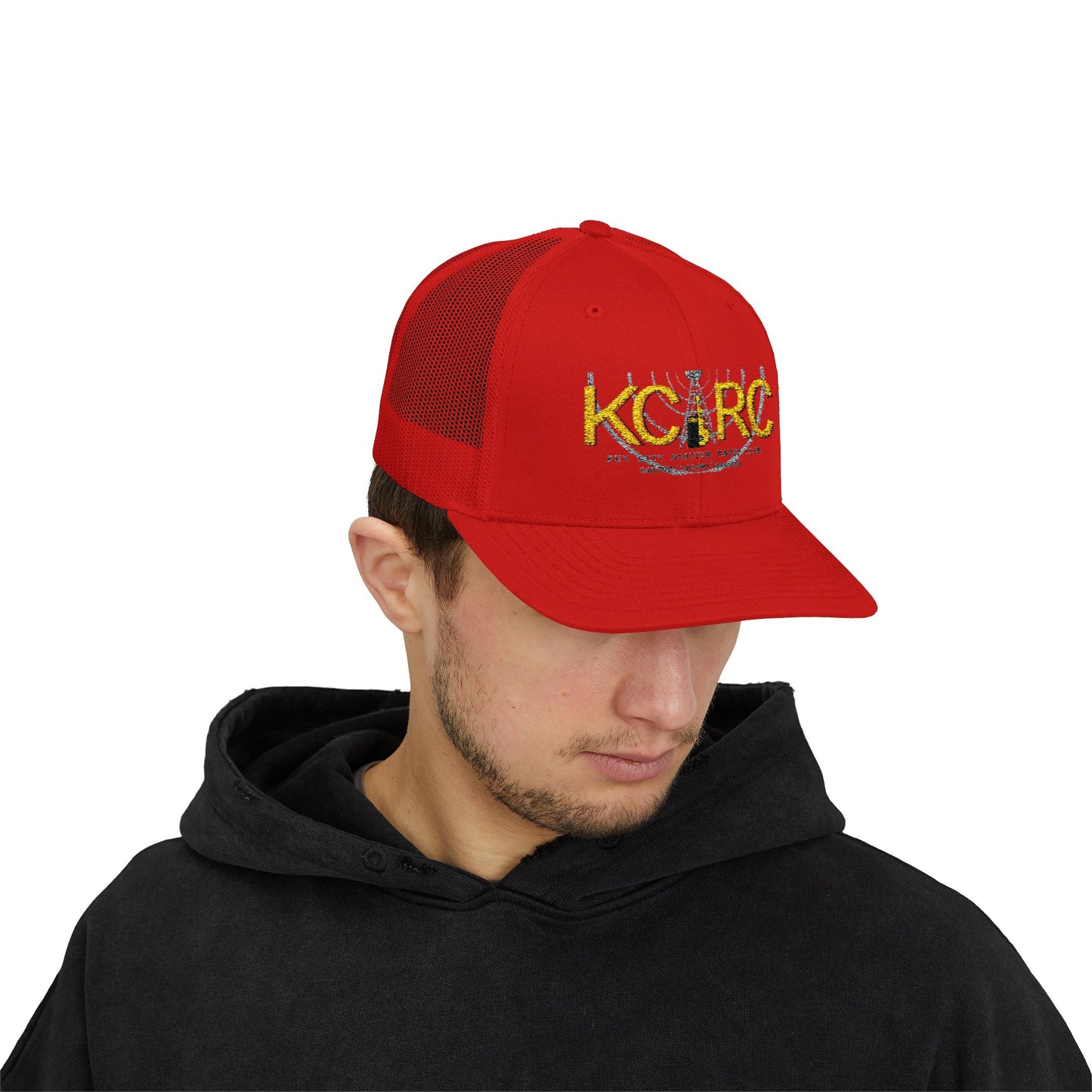 KCARC Embroidered Trucker Hat — Key City Amateur Radio Club Snapback