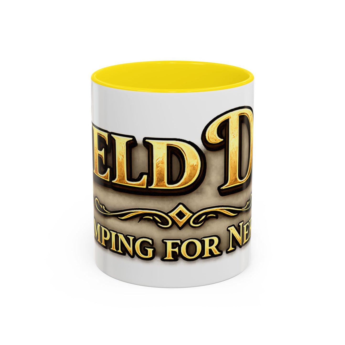 Field Day Coffee Mug — Funny ‘Camping for Nerds’ Gamer & Fantasy Fan Gift (11/15oz Accent Mug)