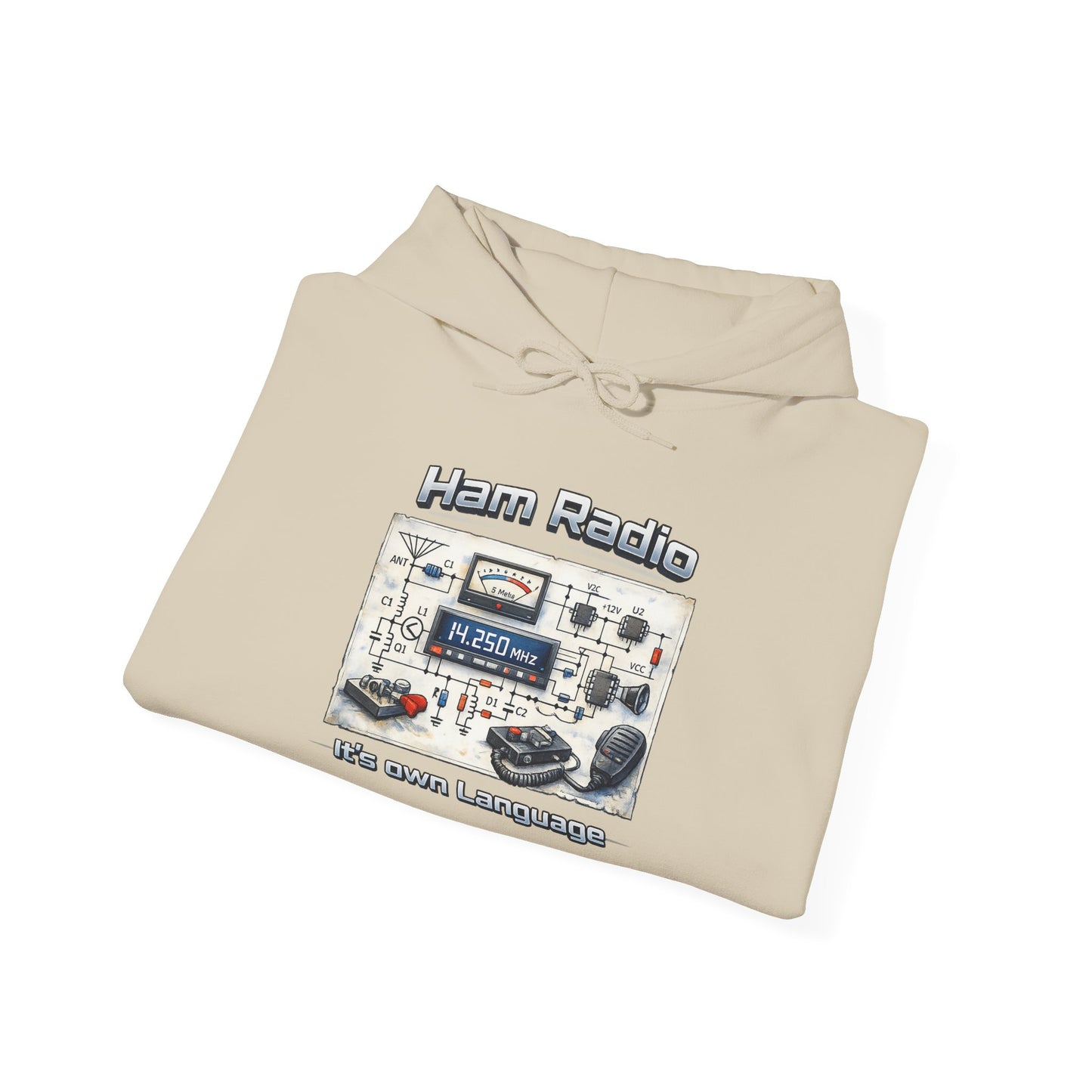 "Ham Radio: It's Our Language" Pullover for Amateur Radio Enthusiasts