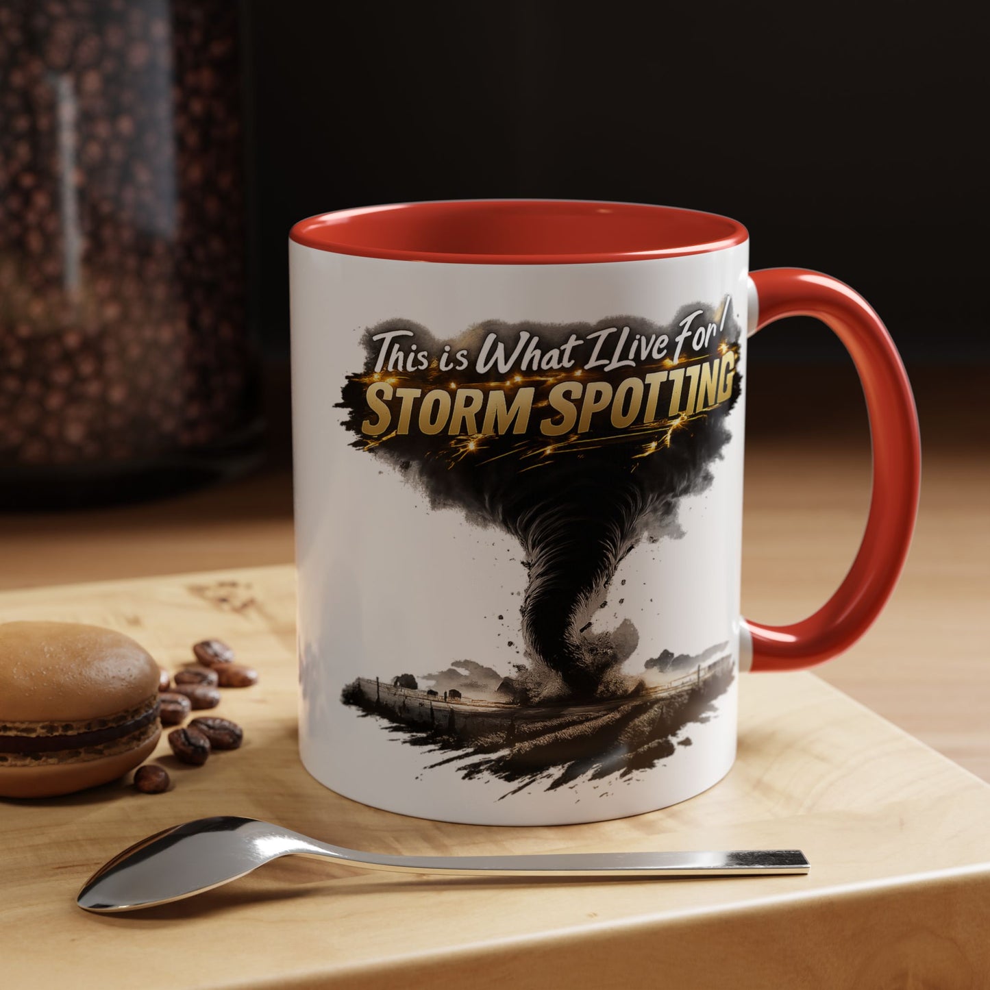 "This Is What I Live For" Storm Spotting Coffee Mug —Tornado Design (11/15oz)