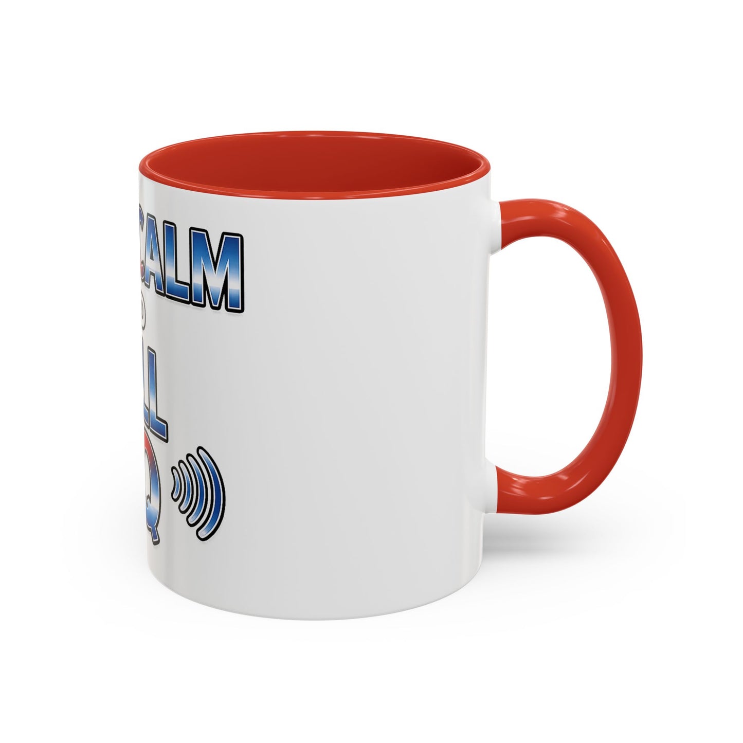 Keep Calm and Call CQ Accent Coffee Mug – Radio Operator Ham Radio Gift (11/15 oz)