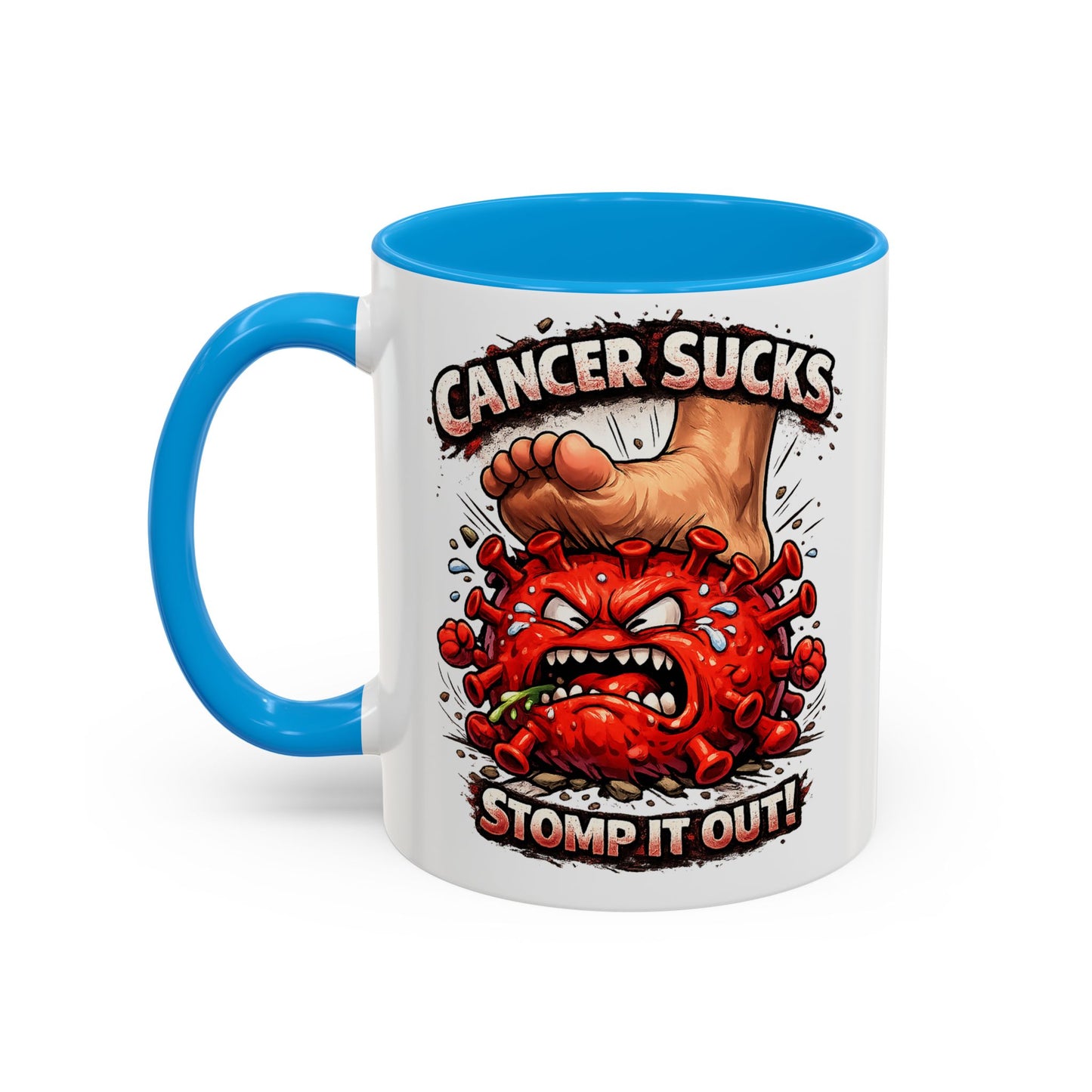 Cancer Sucks Mug — Stomp It Out 11/15oz