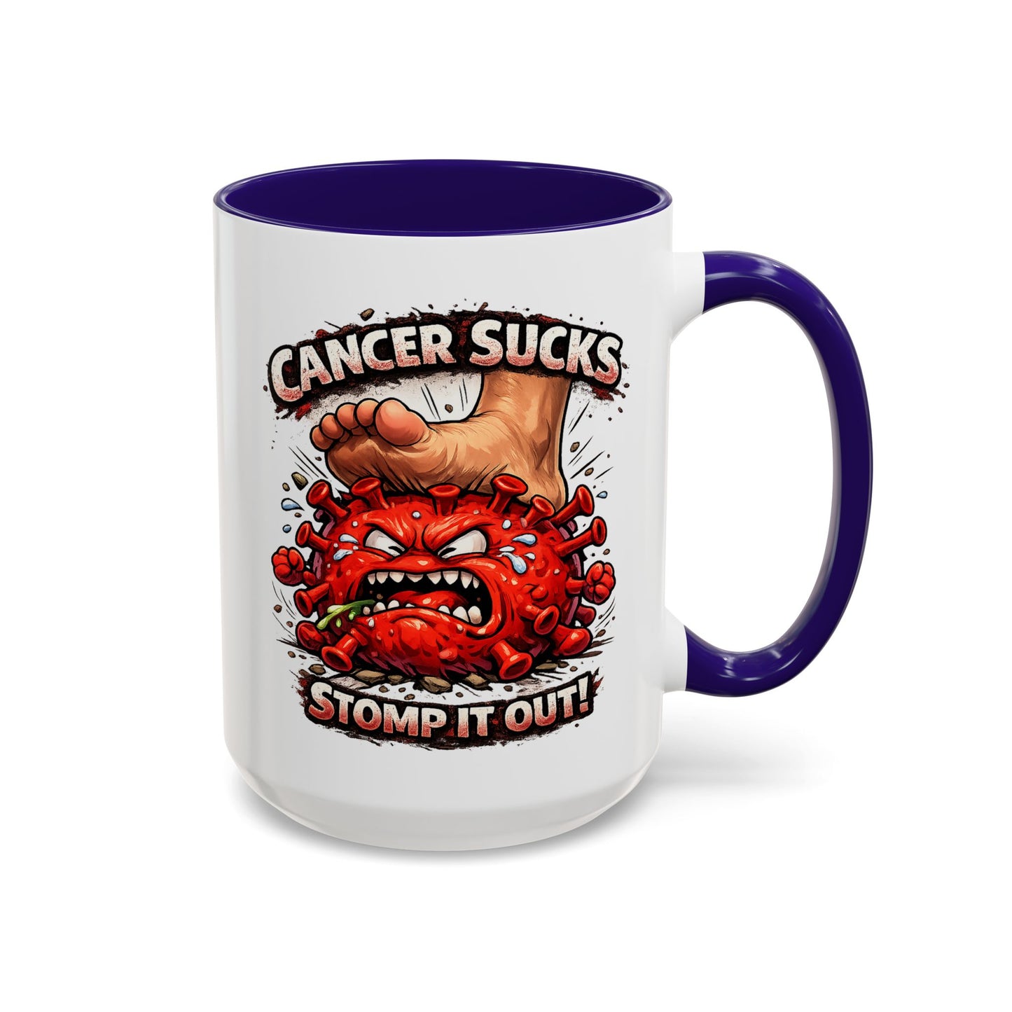 Cancer Sucks Mug — Stomp It Out 11/15oz