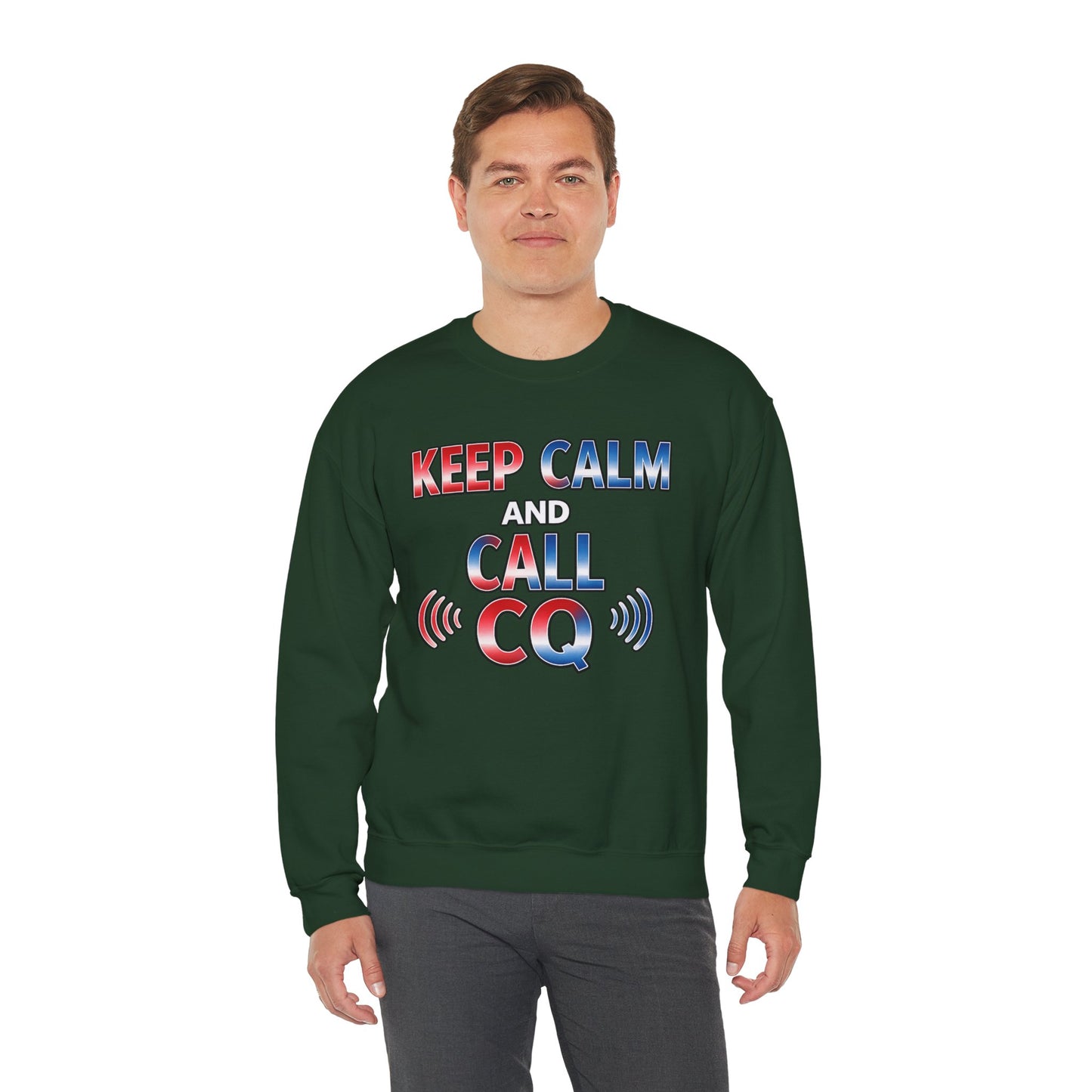 "Keep Calm and Call CQ" Patriotic Radio Operator Tee