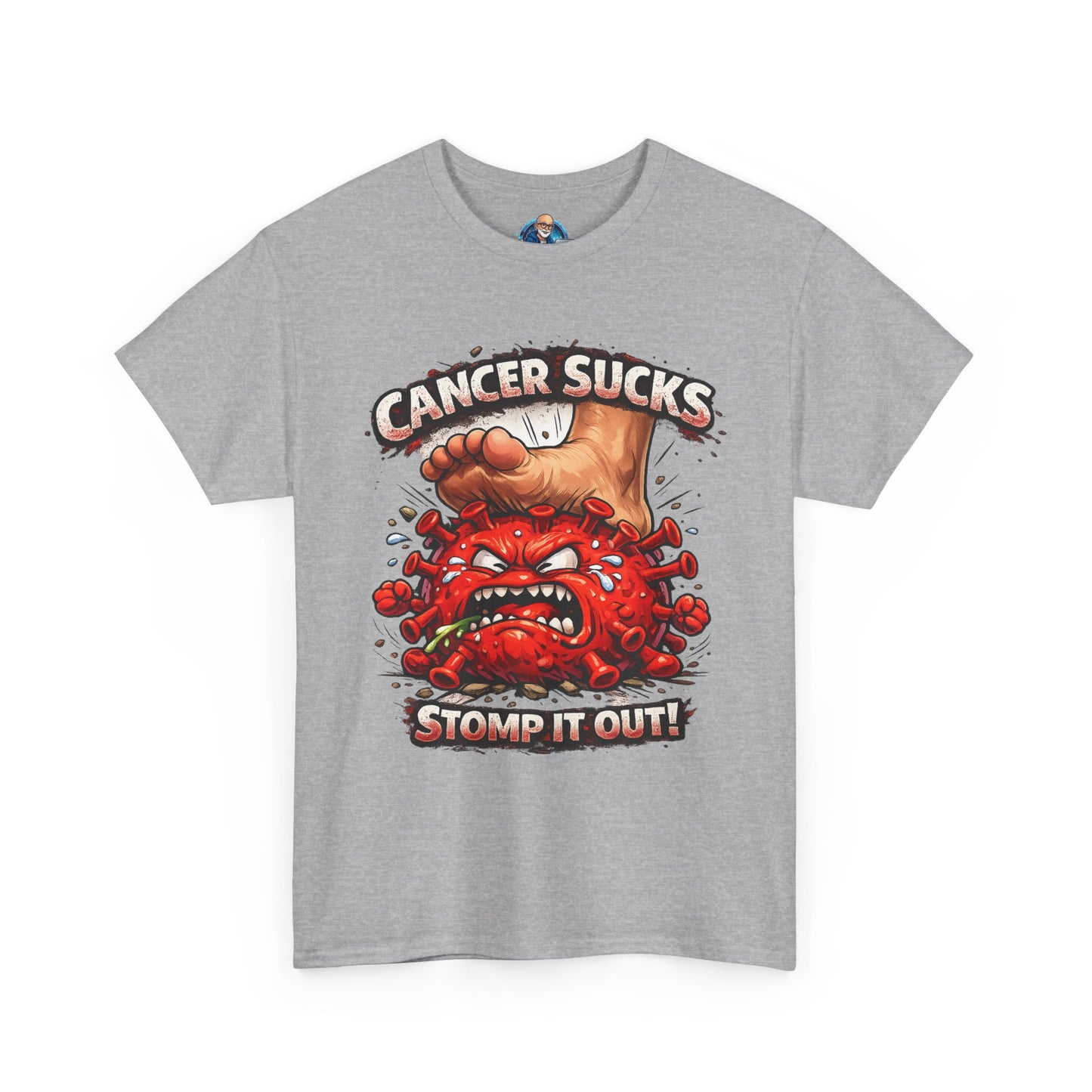 Cancer Sucks Tee — Stomp It Out Cancer Awareness T-Shirt