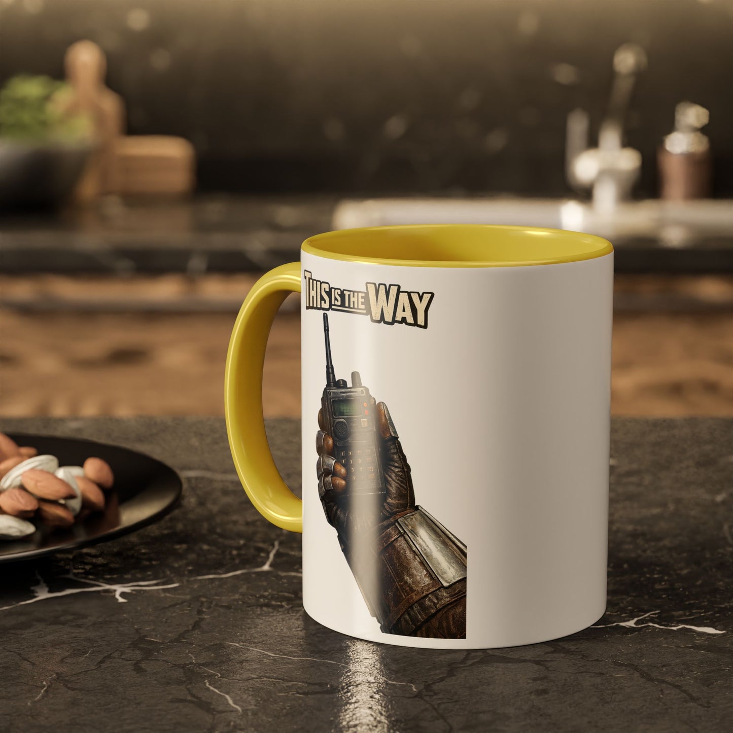 This Is The Way Mug — Mandalorian Radio Hand Coffee Cup (11oz & 15oz)