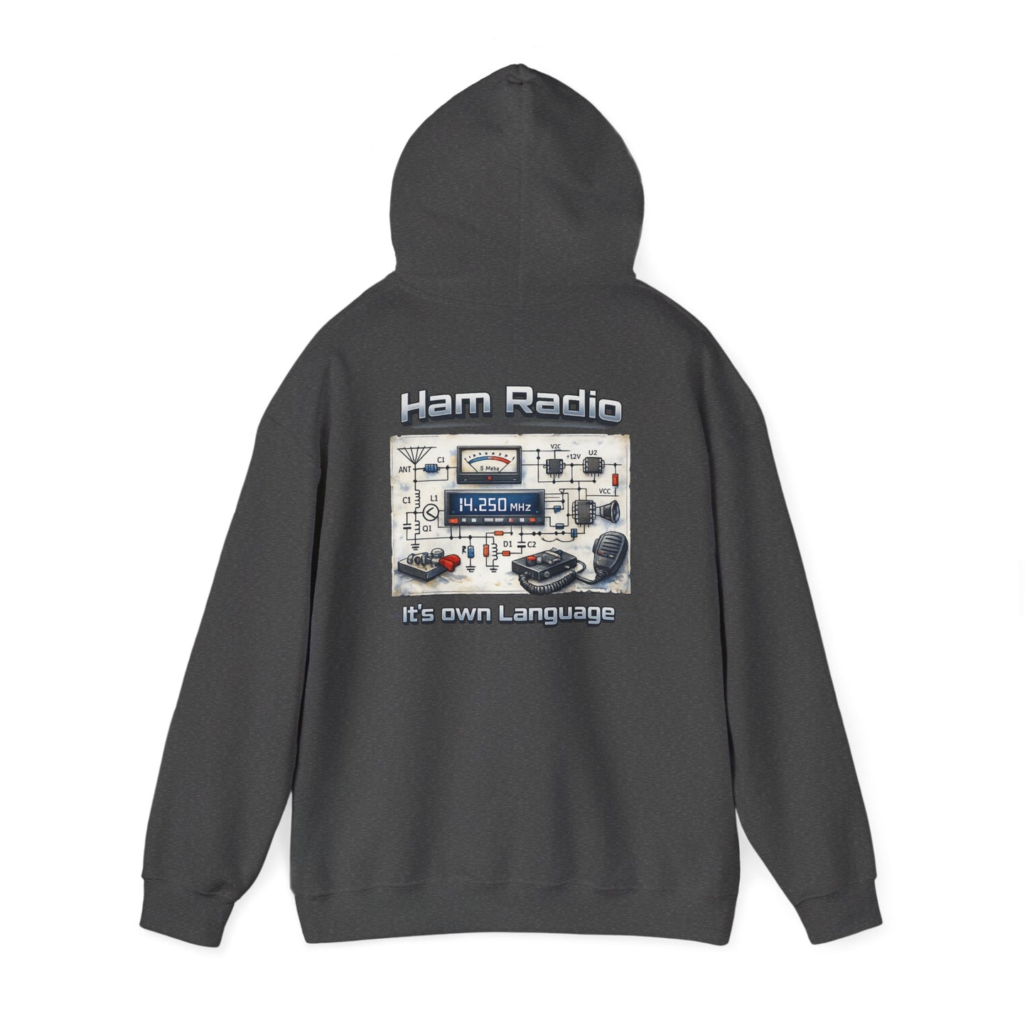 "Ham Radio: It's Our Language" Pullover for Amateur Radio Enthusiasts