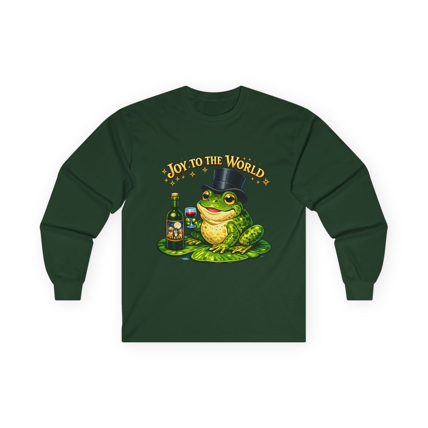 Joy to the World Frog Long Sleeve Tee