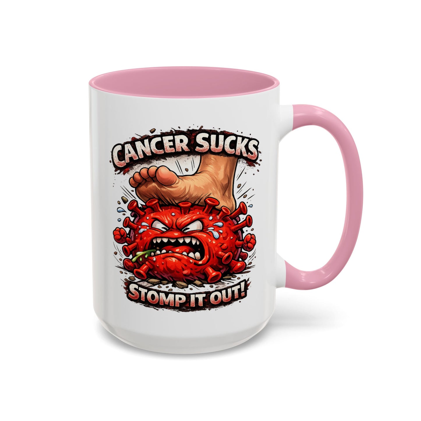 Cancer Sucks Mug — Stomp It Out 11/15oz