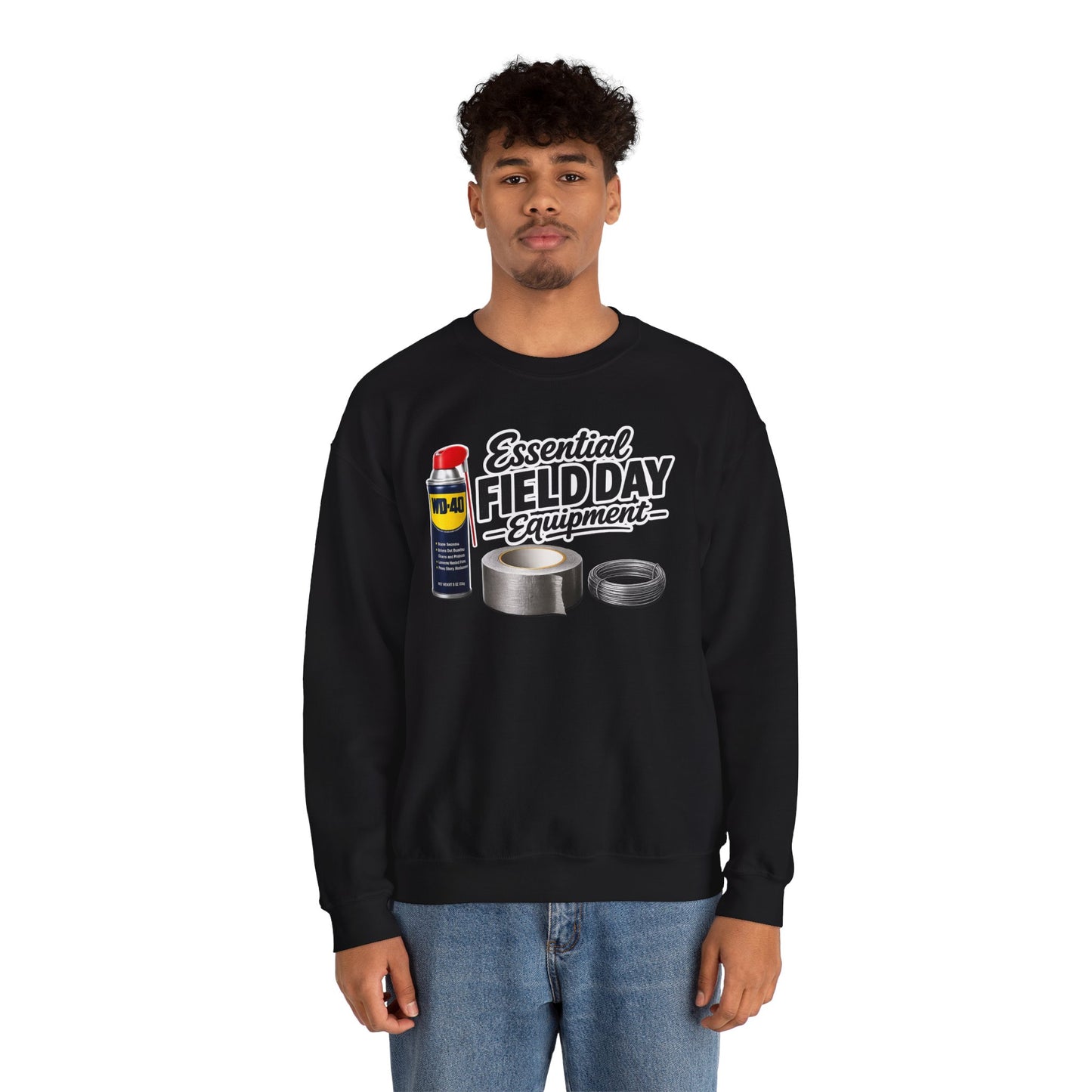 "Essential Field Day Equipment" Graphic - Crewneck Sweatshirt