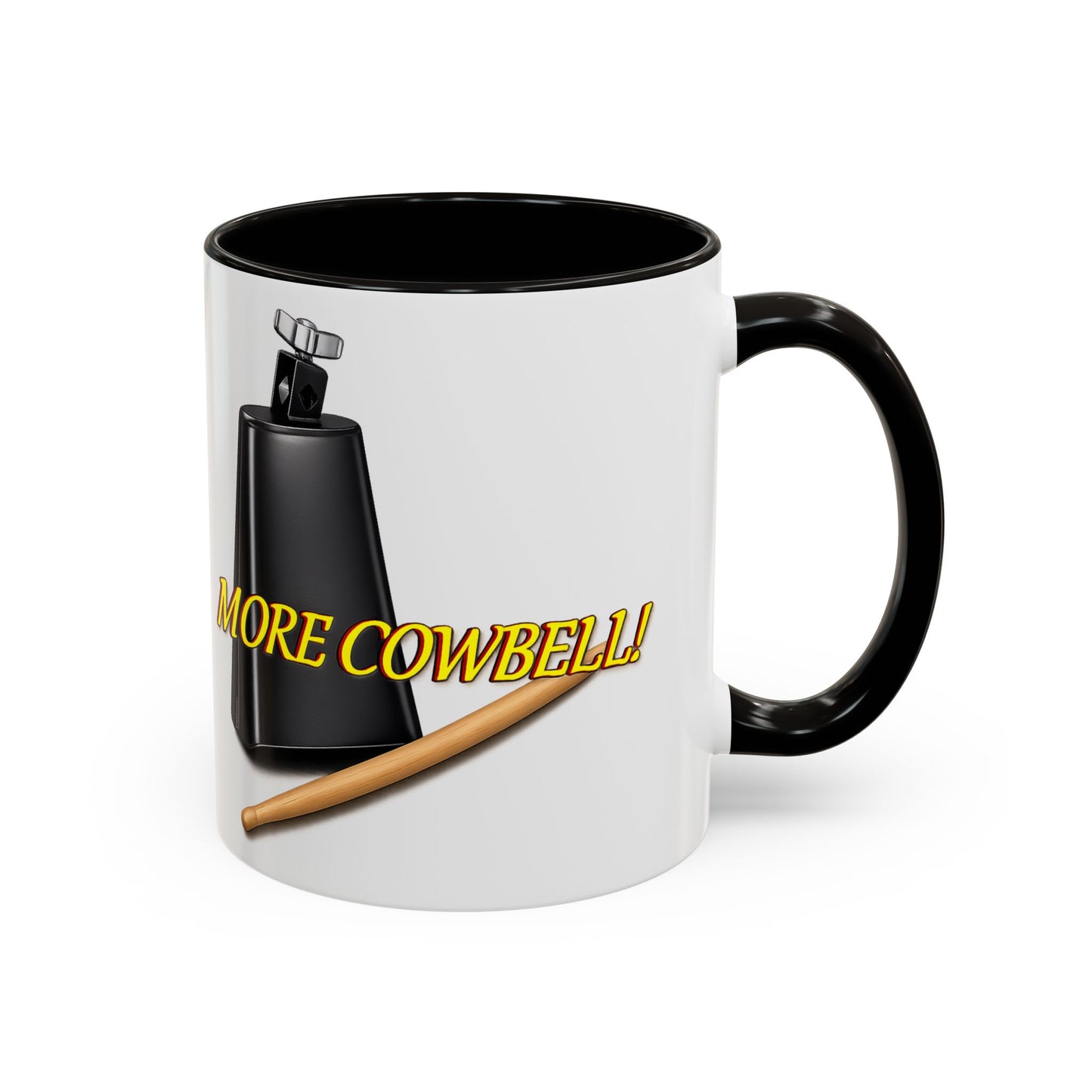 More Cowbell Mug — Funny Cowbell Coffee Cup (11oz/15oz)