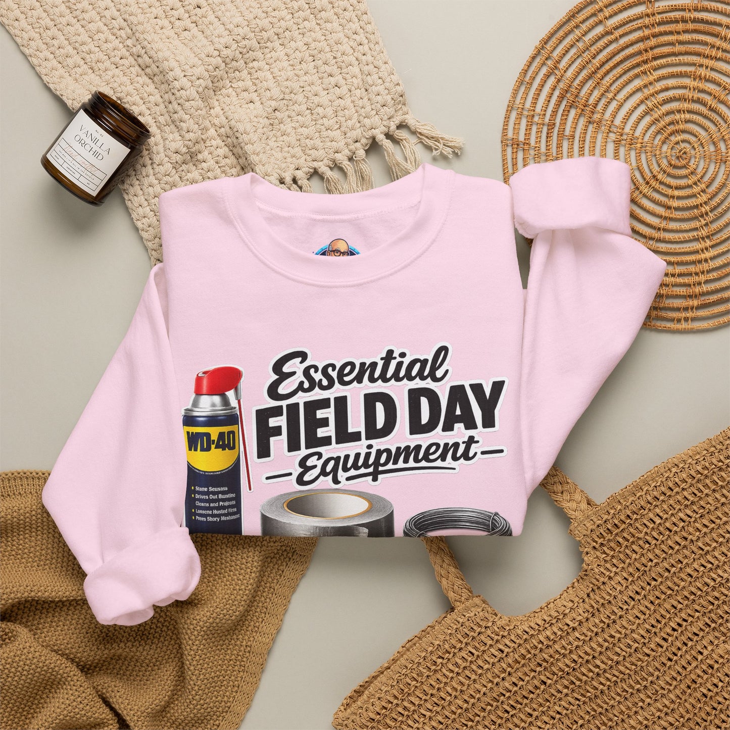 "Essential Field Day Equipment" Graphic - Crewneck Sweatshirt